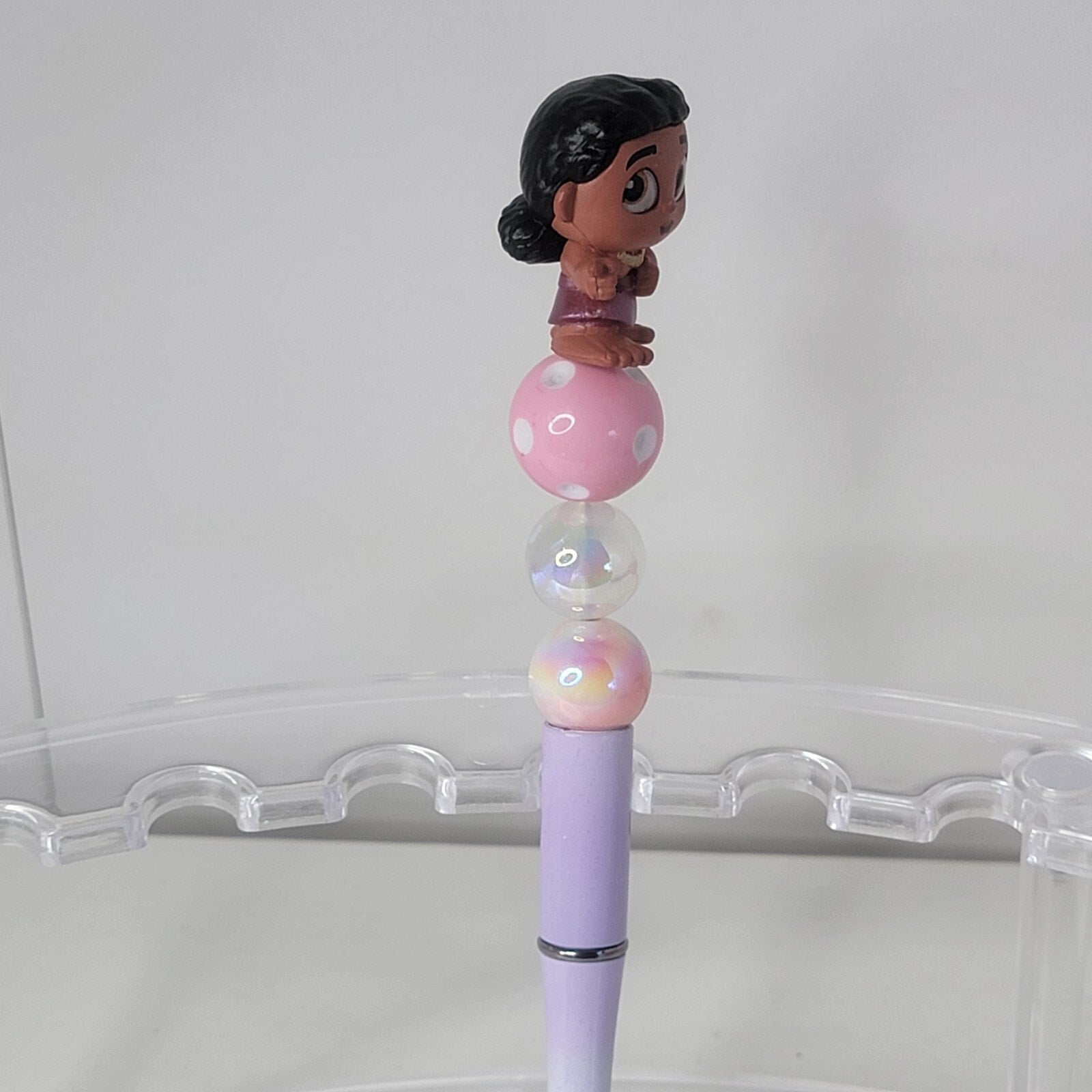 Disney Doorables Beaded Pen Moni from Moana 2 Movie Ombre Base Pointing