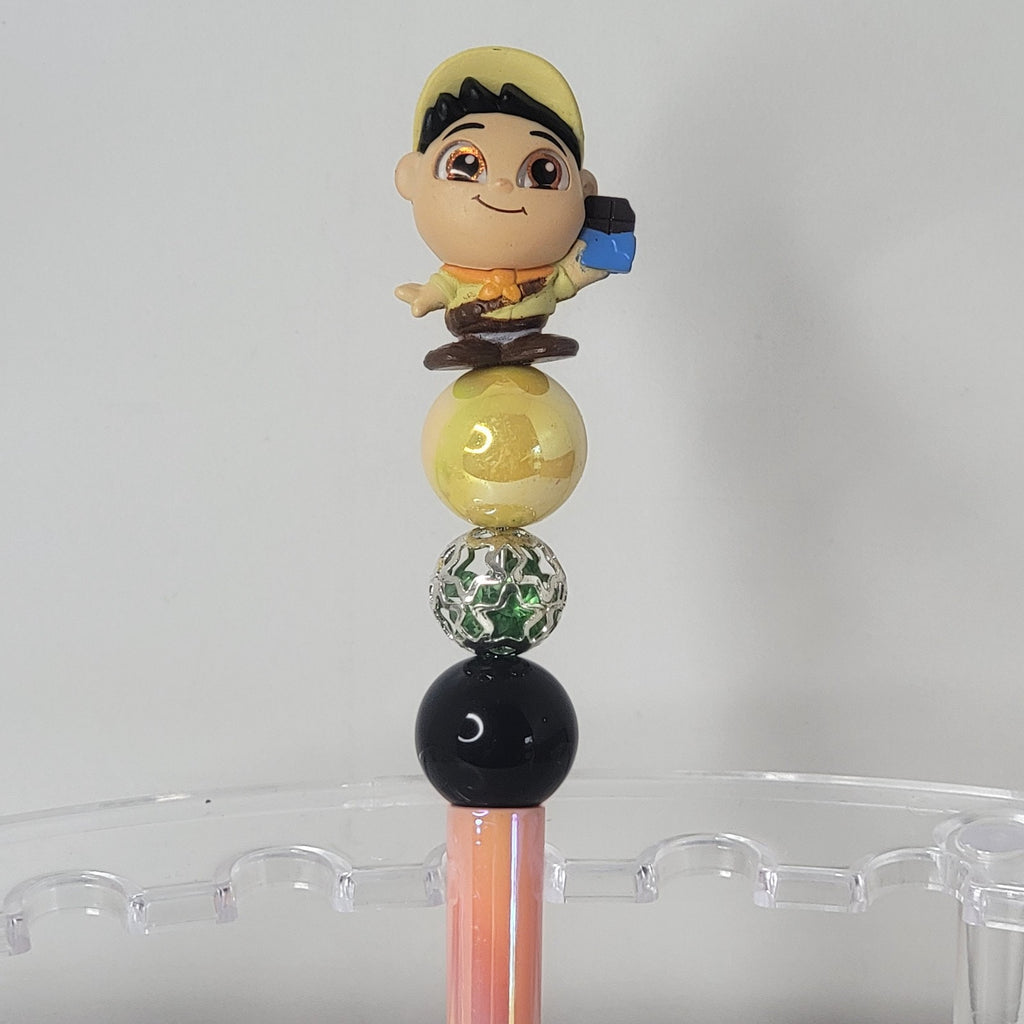 Disney Pixar Up Russell Doorables Pen Handmade Beaded Scout Gift Display