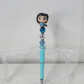 Disney Doorables Beaded Pen Silvermist from Fairies Pixie Hollow Light Blue