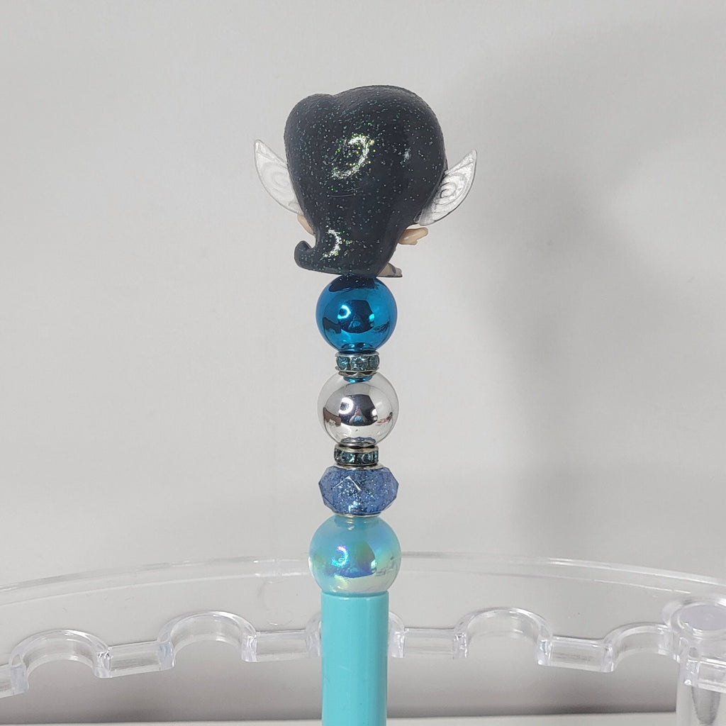 Disney Doorables Beaded Pen Silvermist from Fairies Pixie Hollow Light Blue