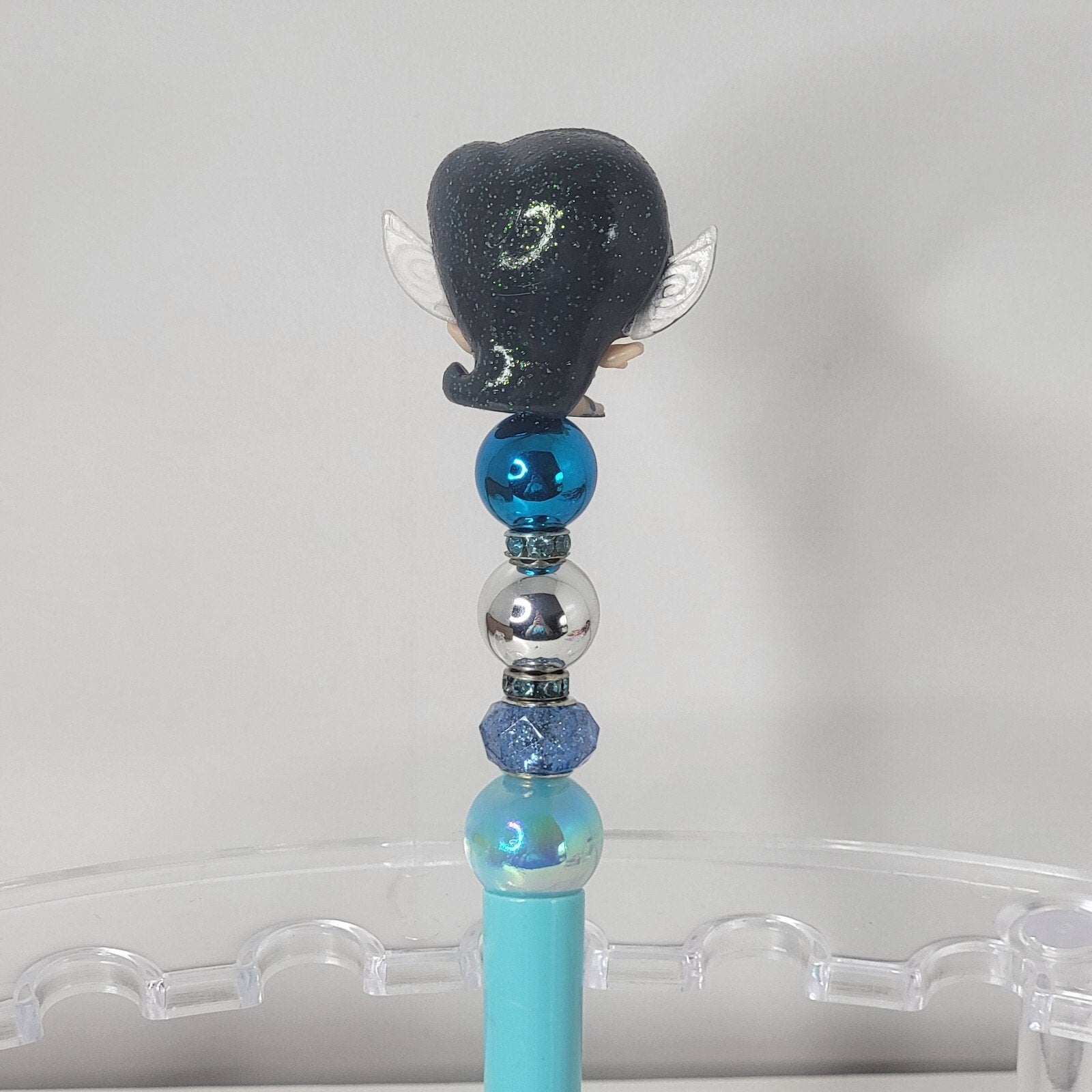 Disney Doorables Beaded Pen Silvermist from Fairies Pixie Hollow Light Blue