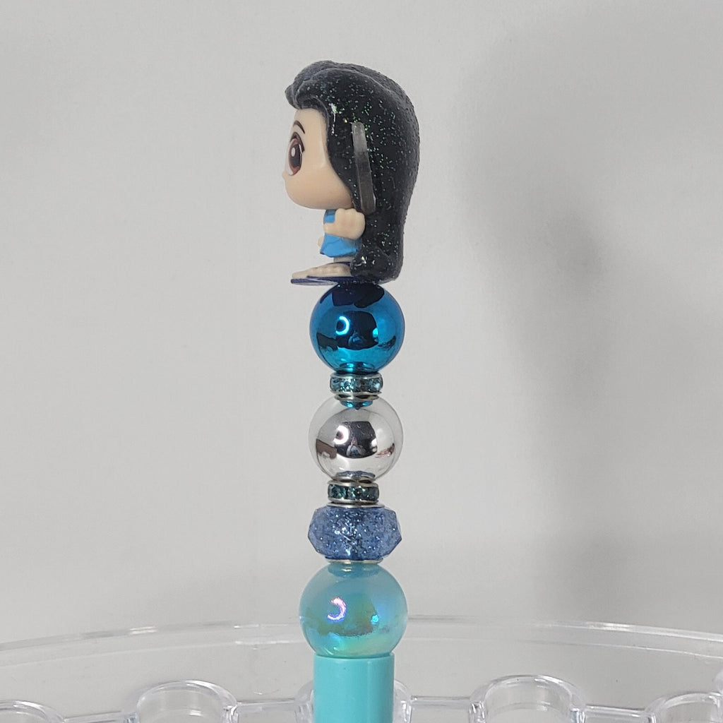 Disney Doorables Beaded Pen Silvermist from Fairies Pixie Hollow Light Blue