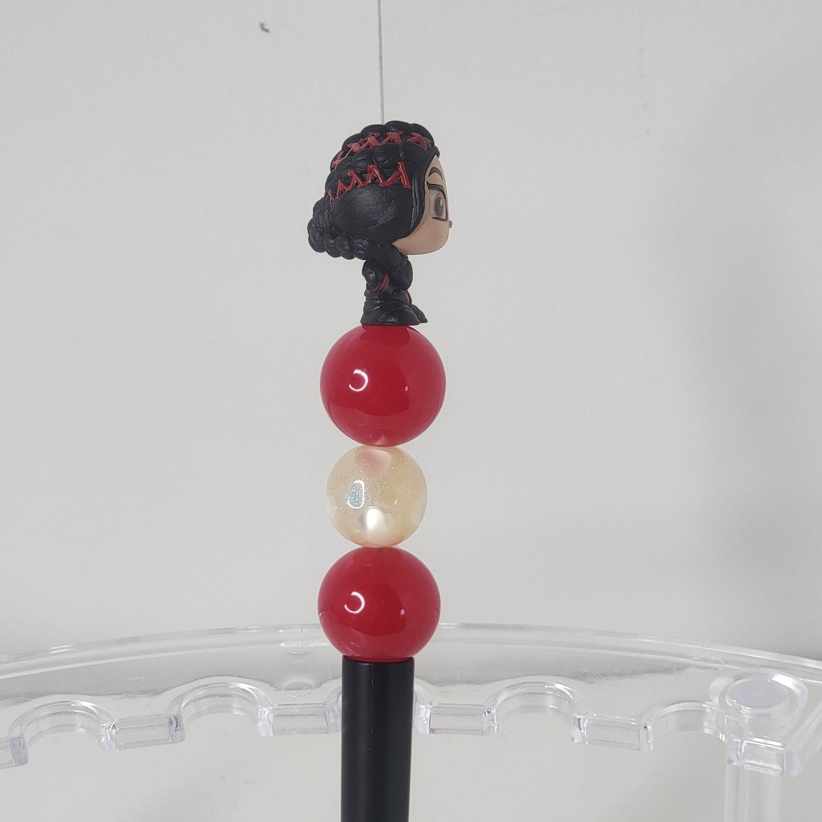 Fennec Shand Beaded Pen Star Wars Disney Doorables Handmade Black Ink Topper