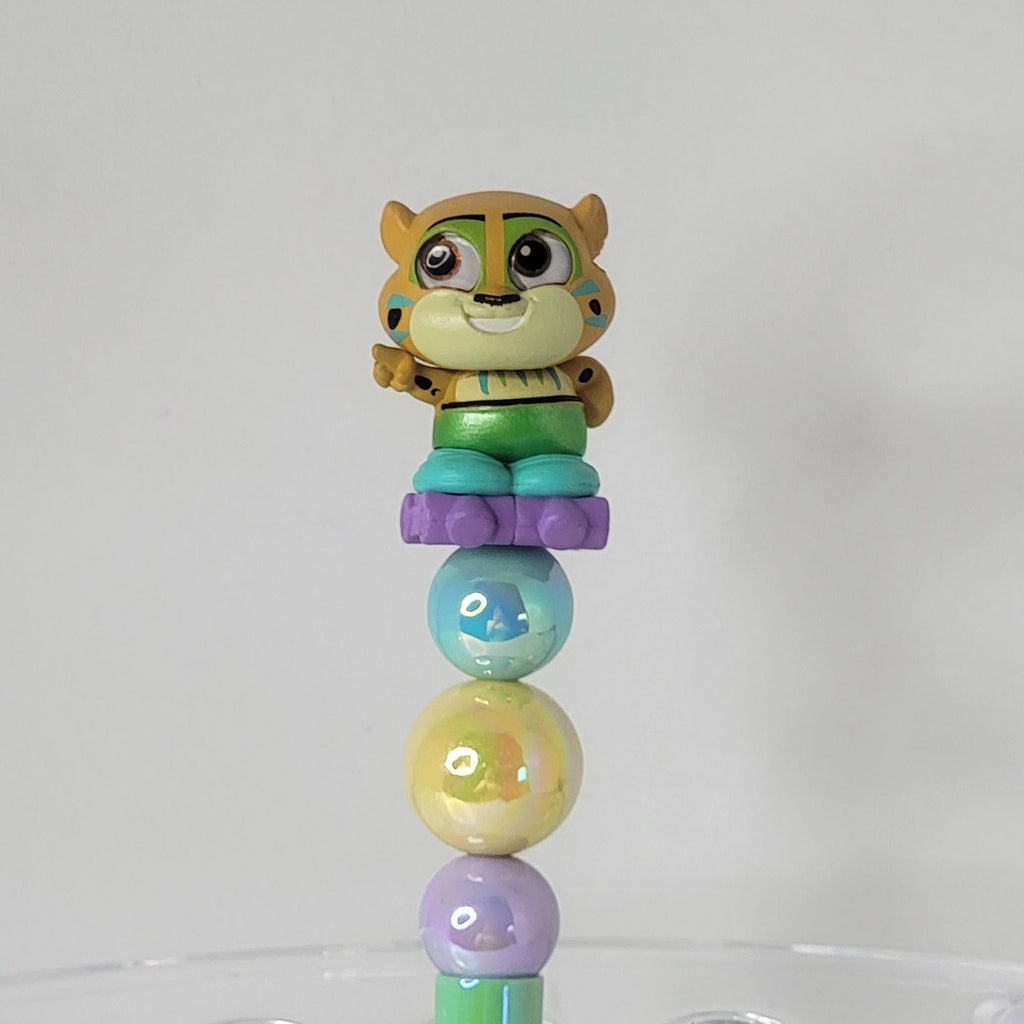 Disney Office Clawhauser Zootopia Disneyana Pen 7.5in Pastel Beads Figurine