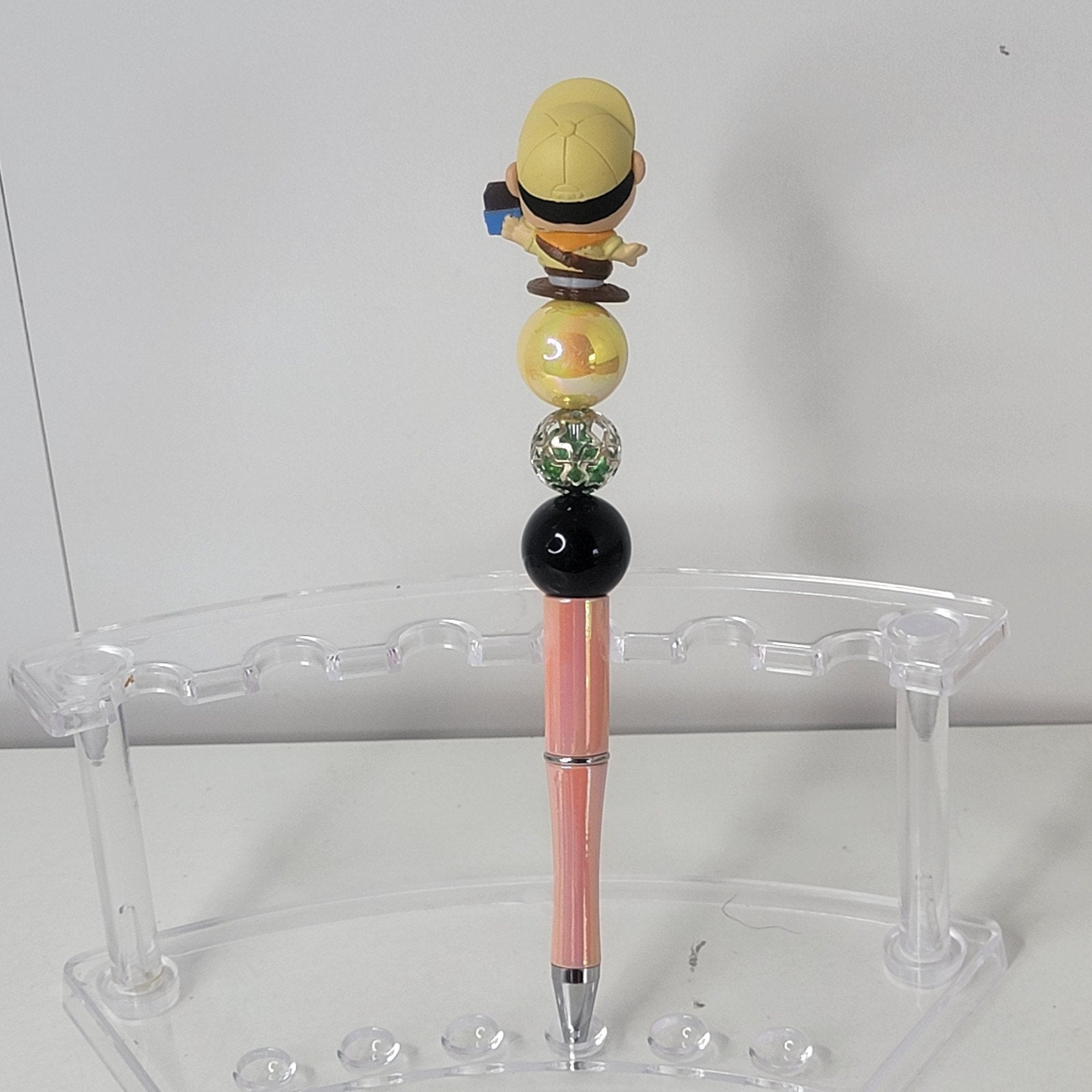 Disney Pixar Up Russell Doorables Pen Handmade Beaded Scout Gift Display