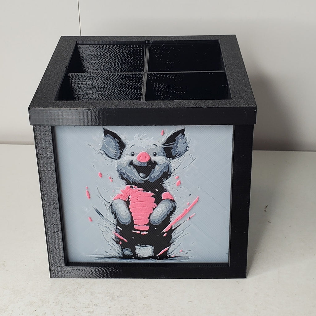 3D Printed Winnie the Pooh Woodland Friends Desk Organizer Removable Panels