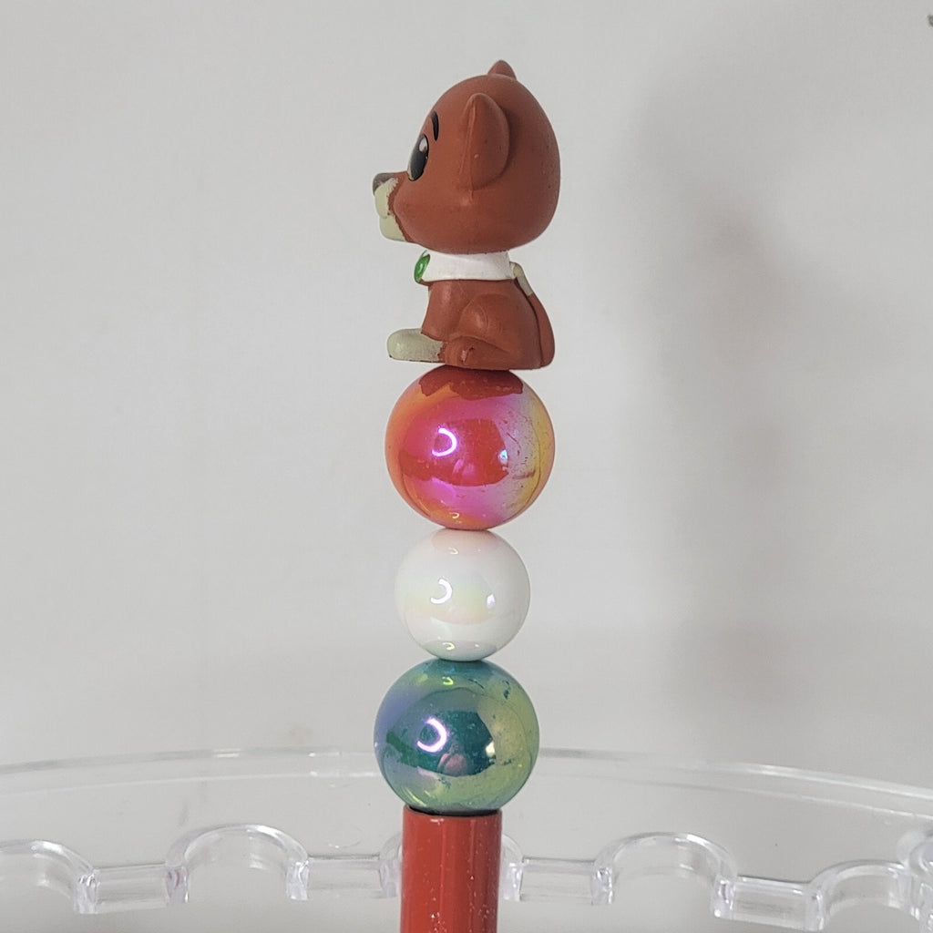 Disney Doorables Beaded Pen Thomas O'Malley from Aristocats Movie Orange Cat