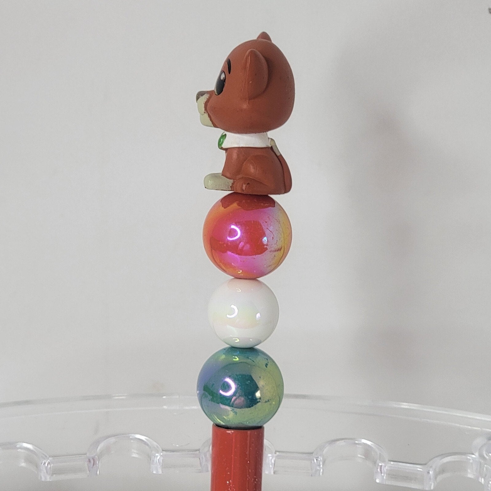 Disney Doorables Beaded Pen Thomas O'Malley from Aristocats Movie Orange Cat