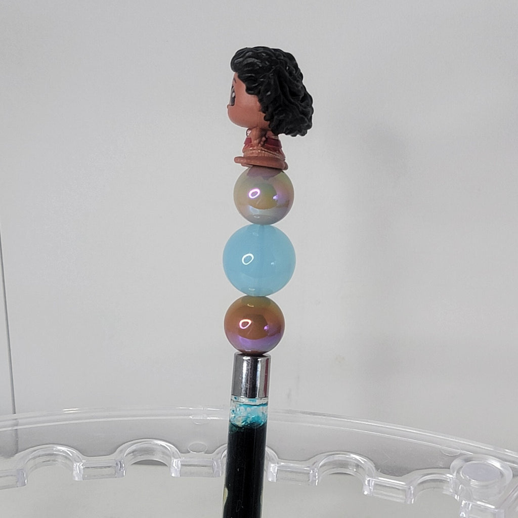 Disney Doorables Beaded Pen Moana from Moana 2 Movie Snowglobe Base Moving Water