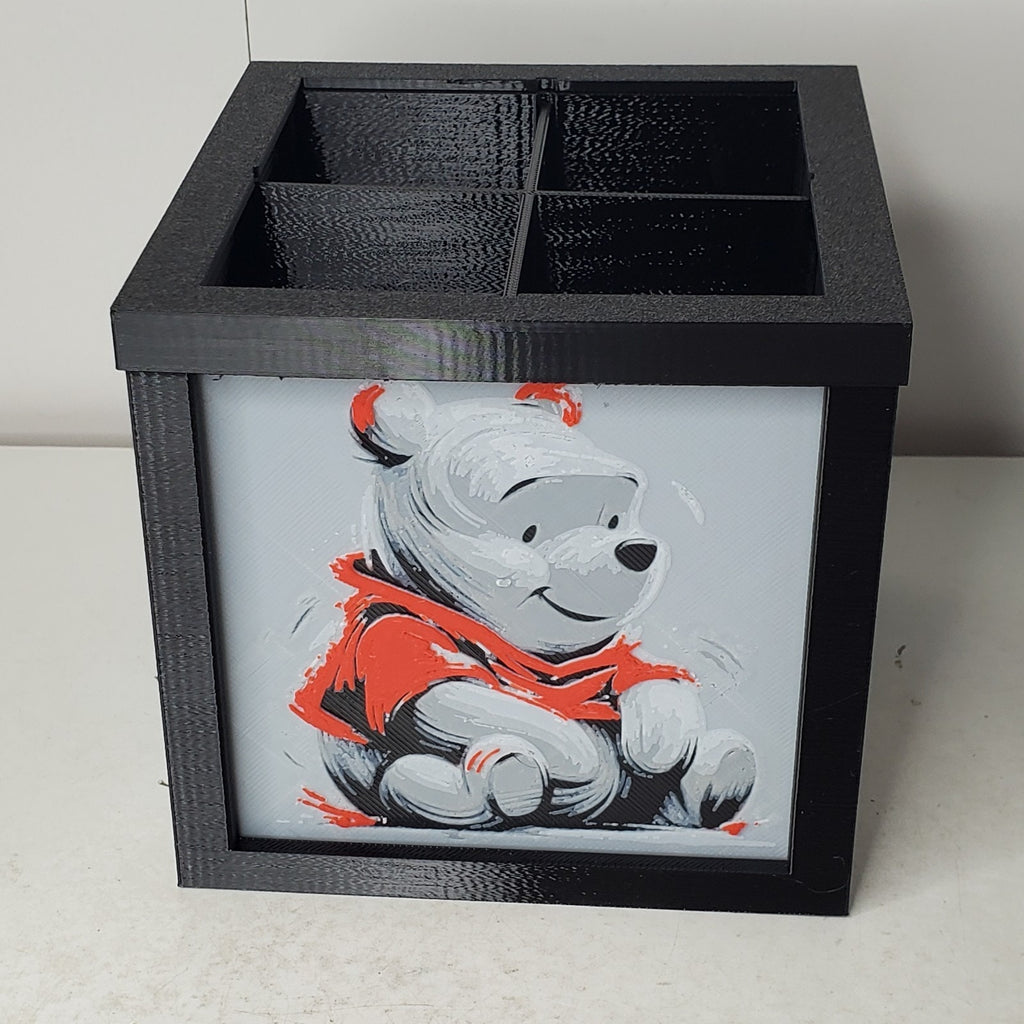 3D Printed Winnie the Pooh Woodland Friends Desk Organizer Removable Panels