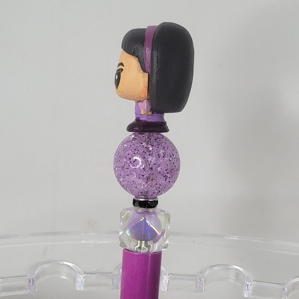 Disney Doorables Beaded Pen Abby from Turning Red Movie Angry Girl