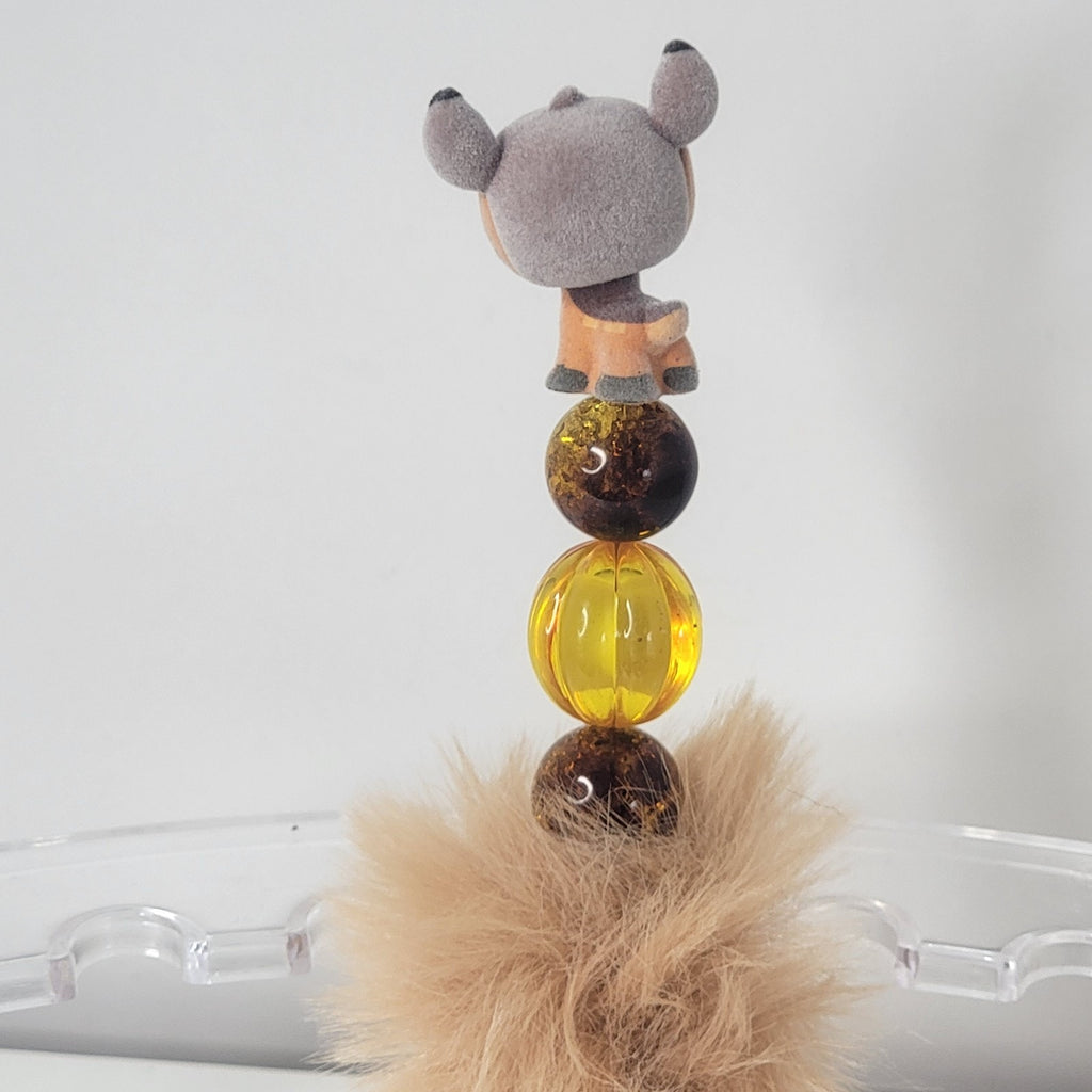Disney Bambi Doorables Pen Handmade Beaded Woodland Deer Gift Display Feather