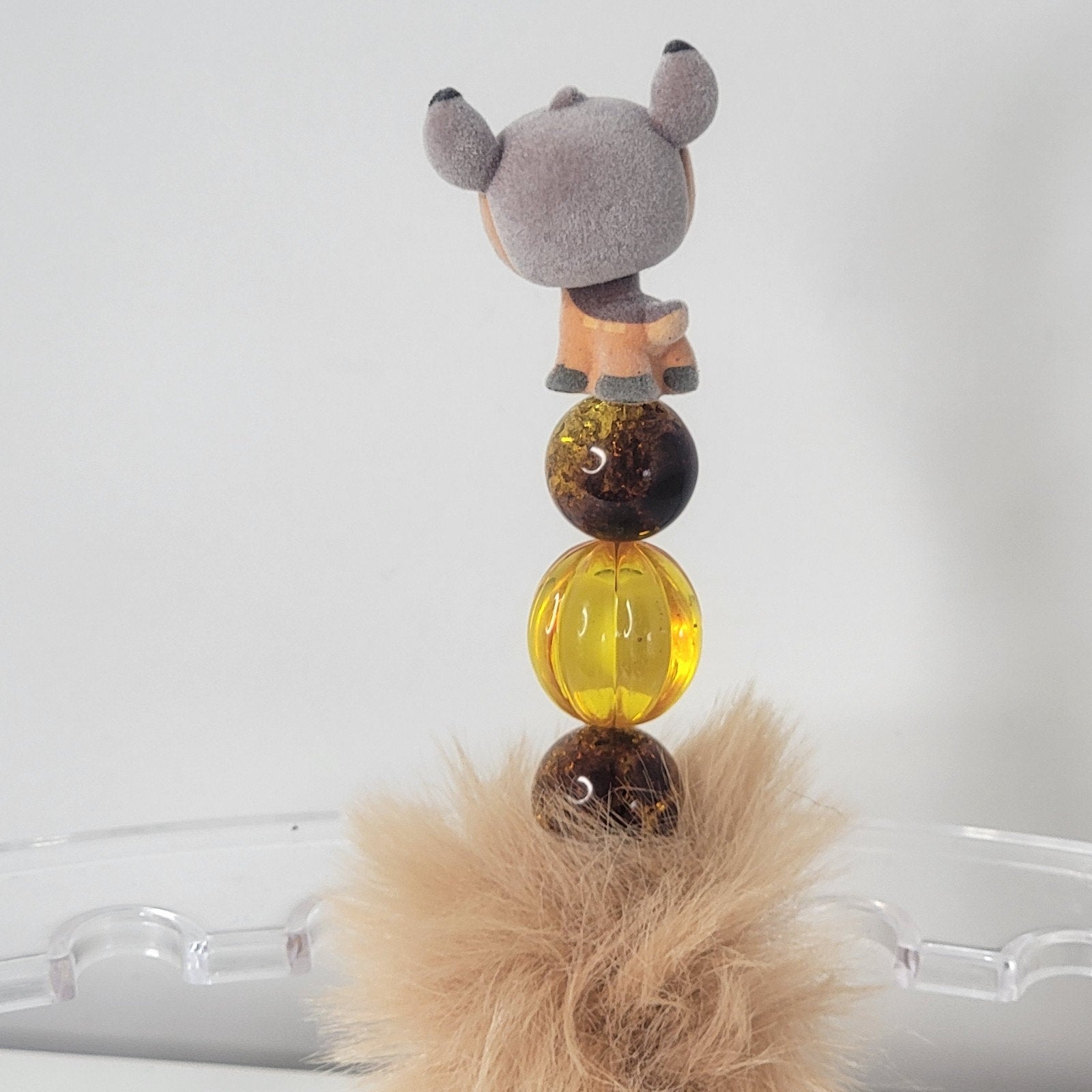 Disney Bambi Doorables Pen Handmade Beaded Woodland Deer Gift Display Feather