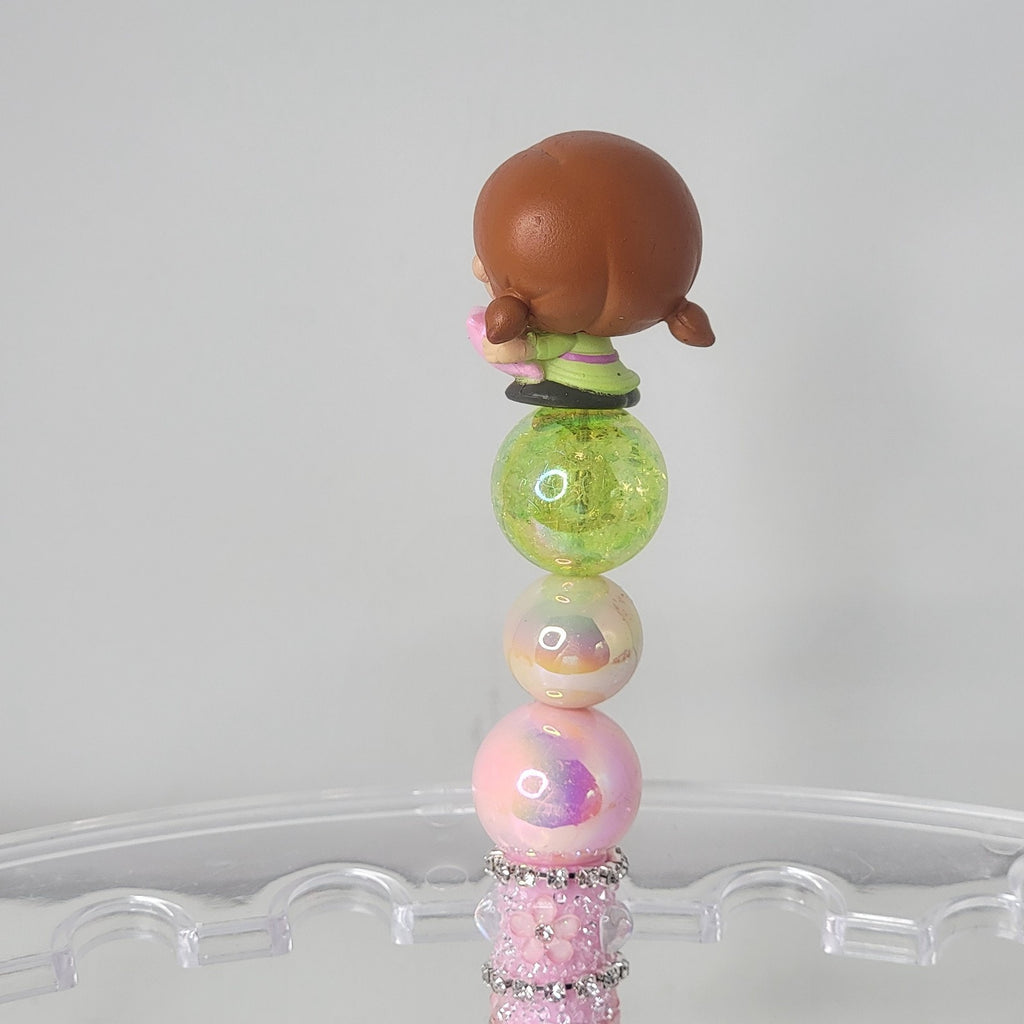 Disney Frozen Anna Handmade Beaded Pen Cute Character Writing Gift Young Girl