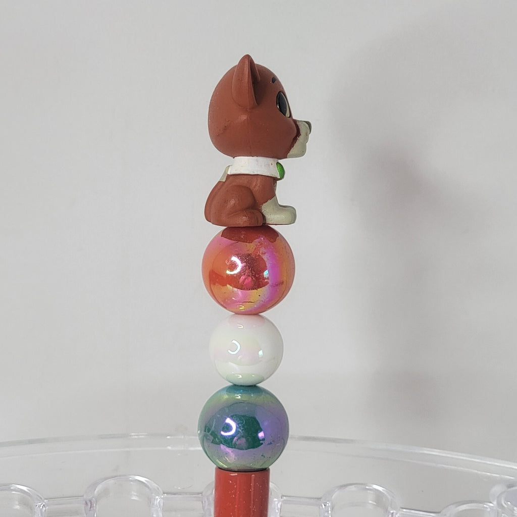 Disney Doorables Beaded Pen Thomas O'Malley from Aristocats Movie Orange Cat