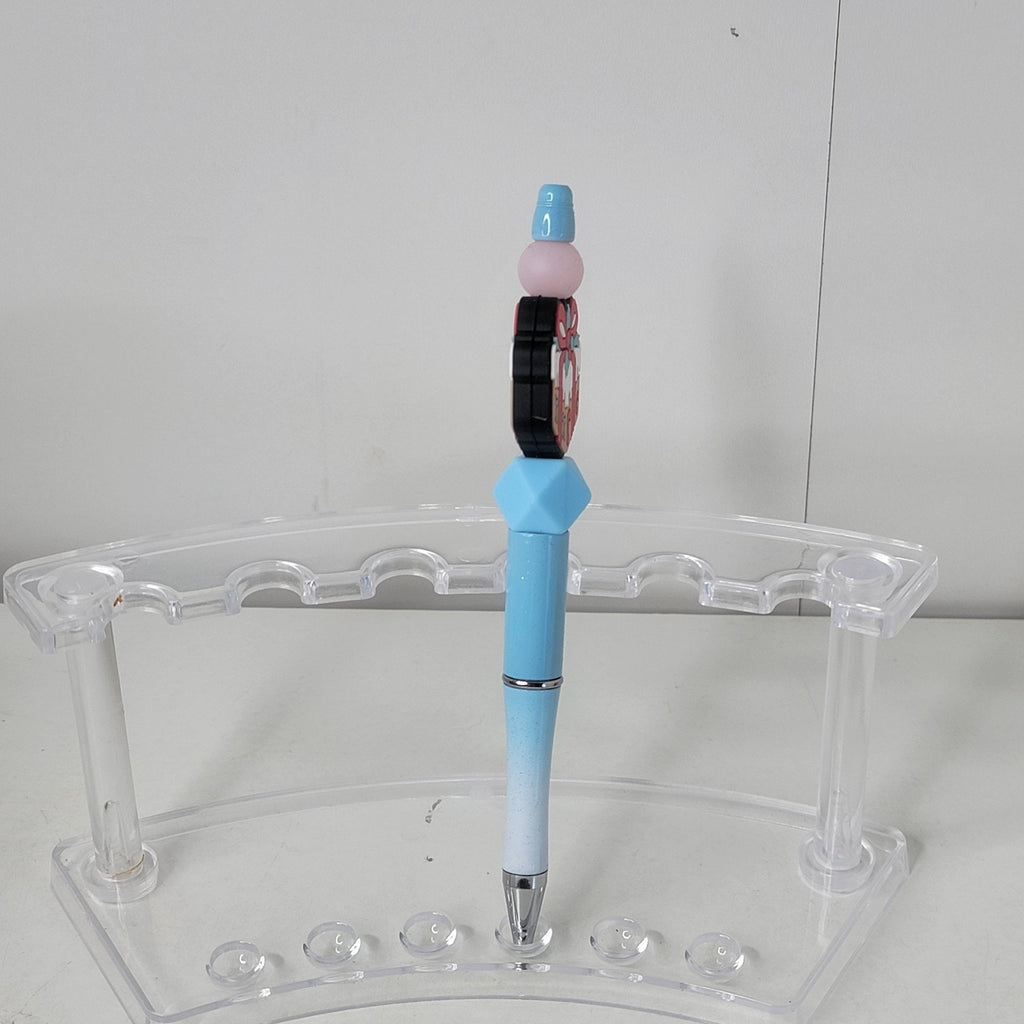 Blue Gift Box Pen Christmas Holiday Writing Collectible Cute Stationery Gift