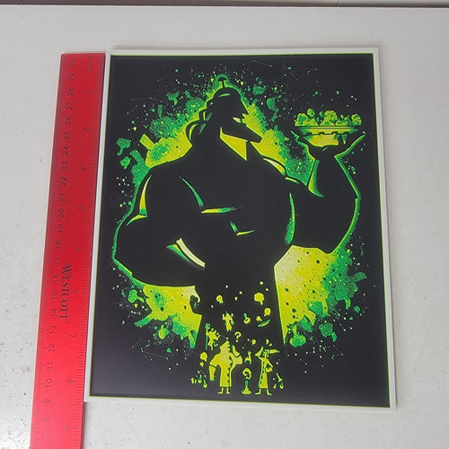 3D Printed Kronk Silhouette Wall Art Plaque By LMP Creations Emperors New Groove