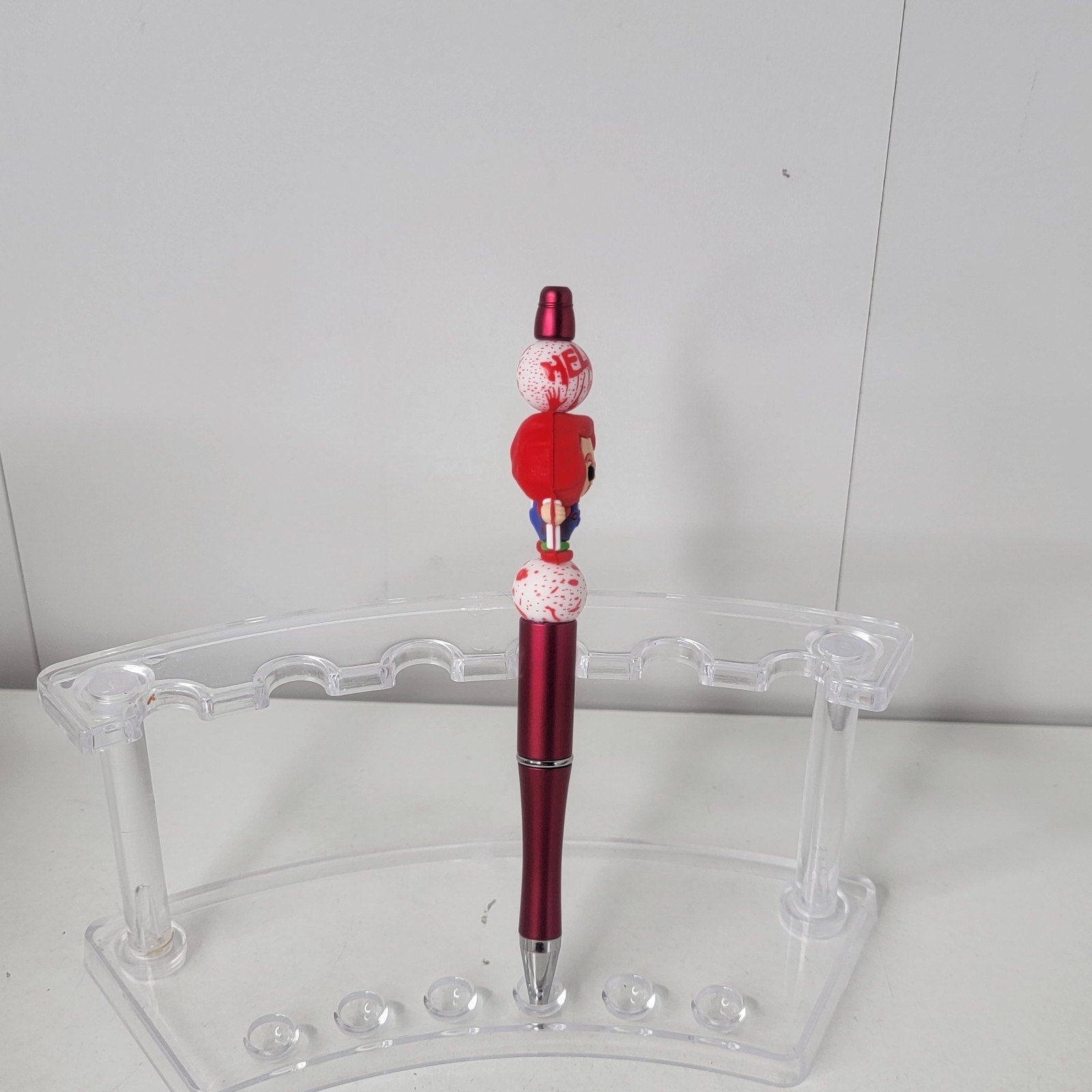 Chucky Inspired Pen Horror Movie Collectible Red Writing Gift Halloween Style