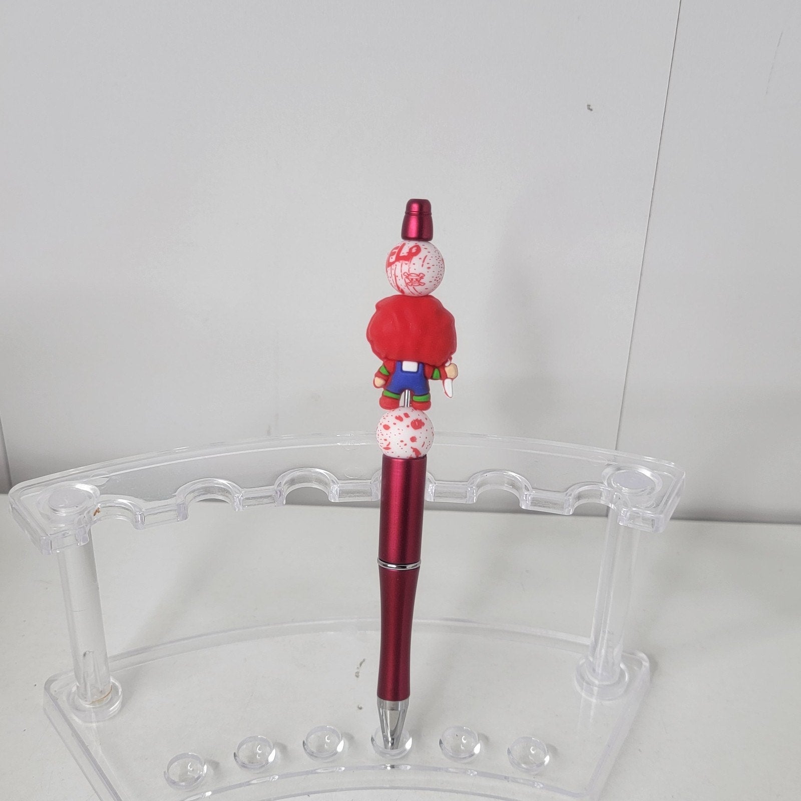 Chucky Inspired Pen Horror Movie Collectible Red Writing Gift Halloween Style