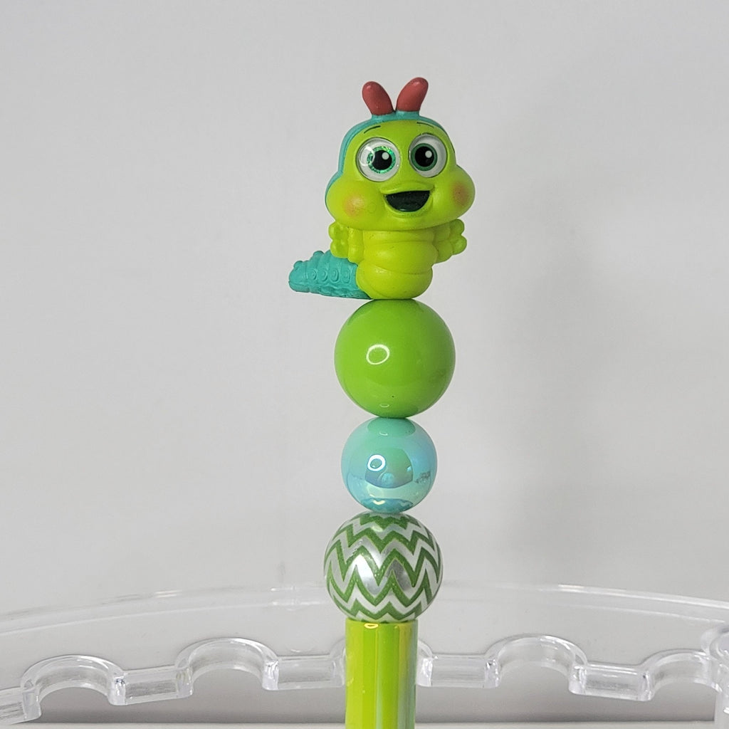 Disney Handmade Beaded Pen Heimlich Bug’s Life Green Cute Collectible Gift