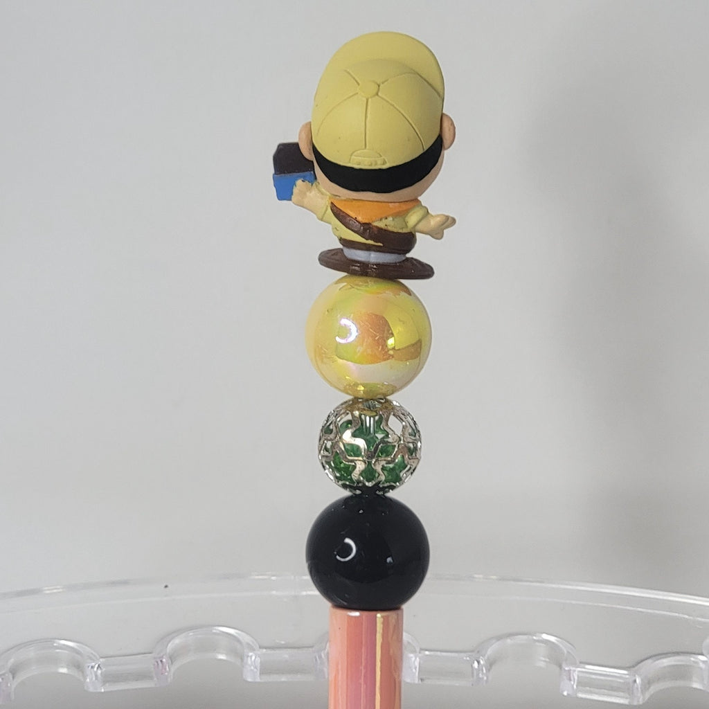 Disney Pixar Up Russell Doorables Pen Handmade Beaded Scout Gift Display