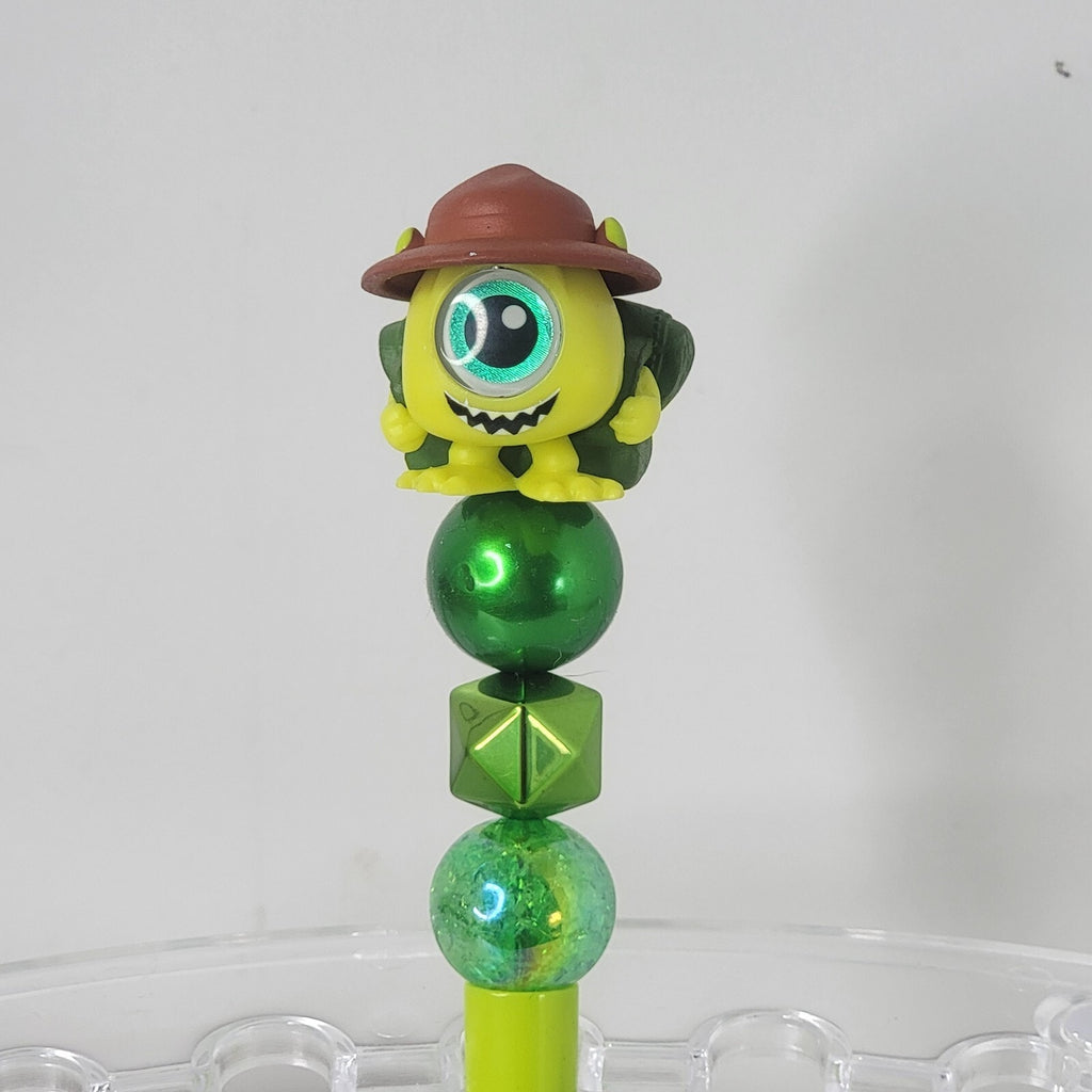 Disney Doorables Beaded Pen Mike Wazowski from Monsters Inc Camping Boy Scout