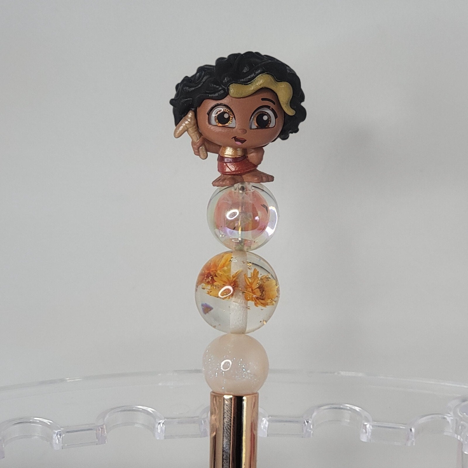 Disney Doorables Beaded Pen Loto from Moana 2 Movie Mechanic Builder