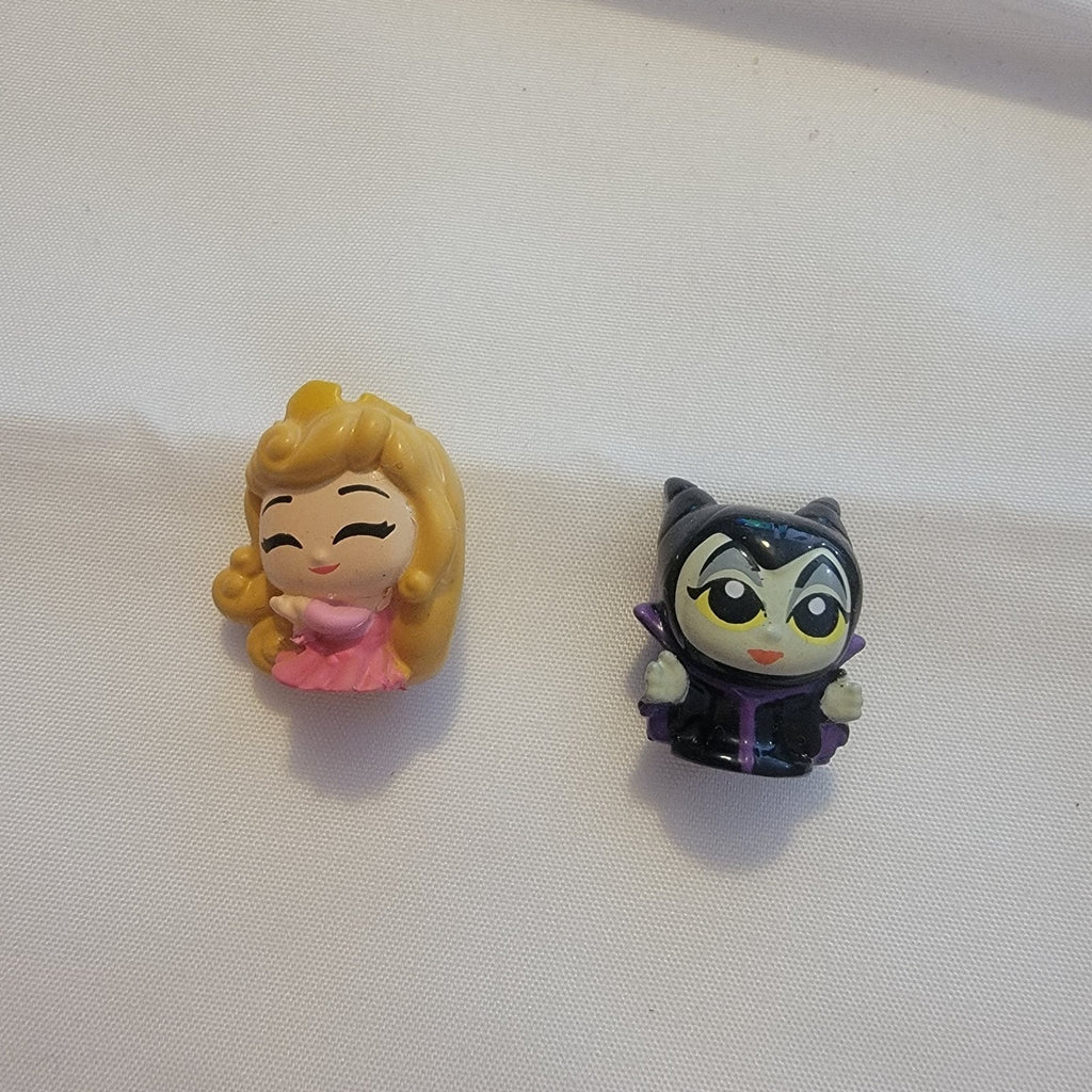 Disney Doorables Squishalots Sleeping Beauty Aurora & Maleficent Figures Set