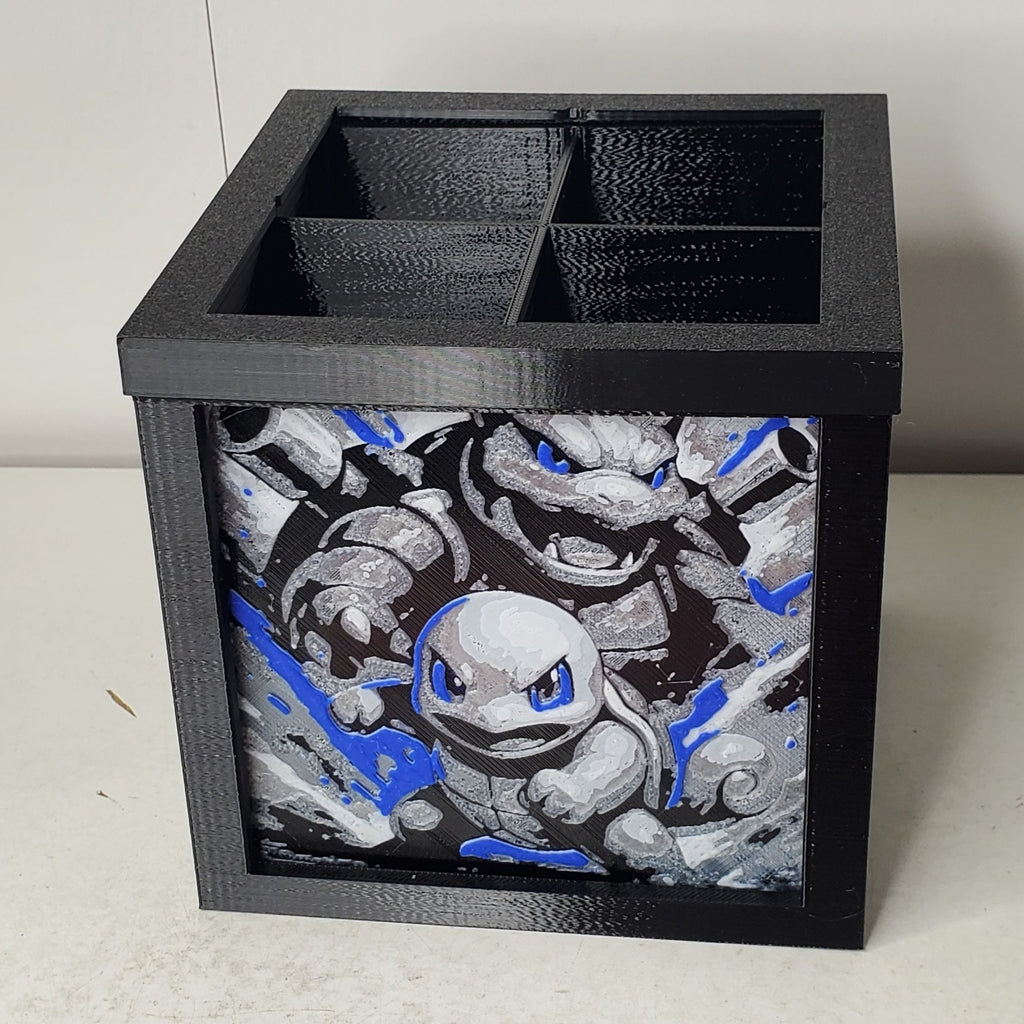 3D Printed Pokemon Elemental Creature Desk Organizer Removable Panels