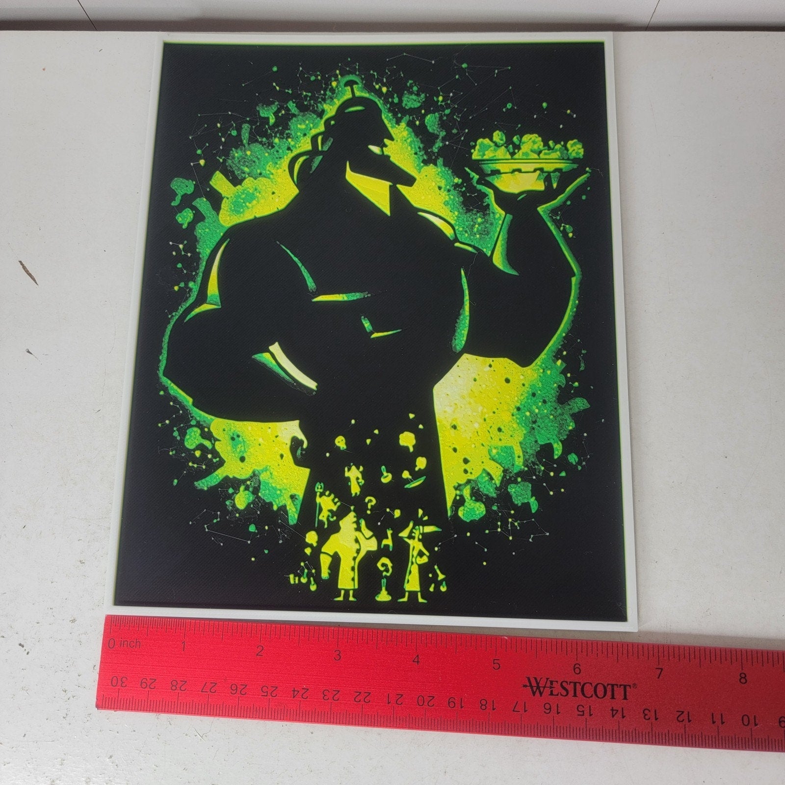 3D Printed Kronk Silhouette Wall Art Plaque By LMP Creations Emperors New Groove