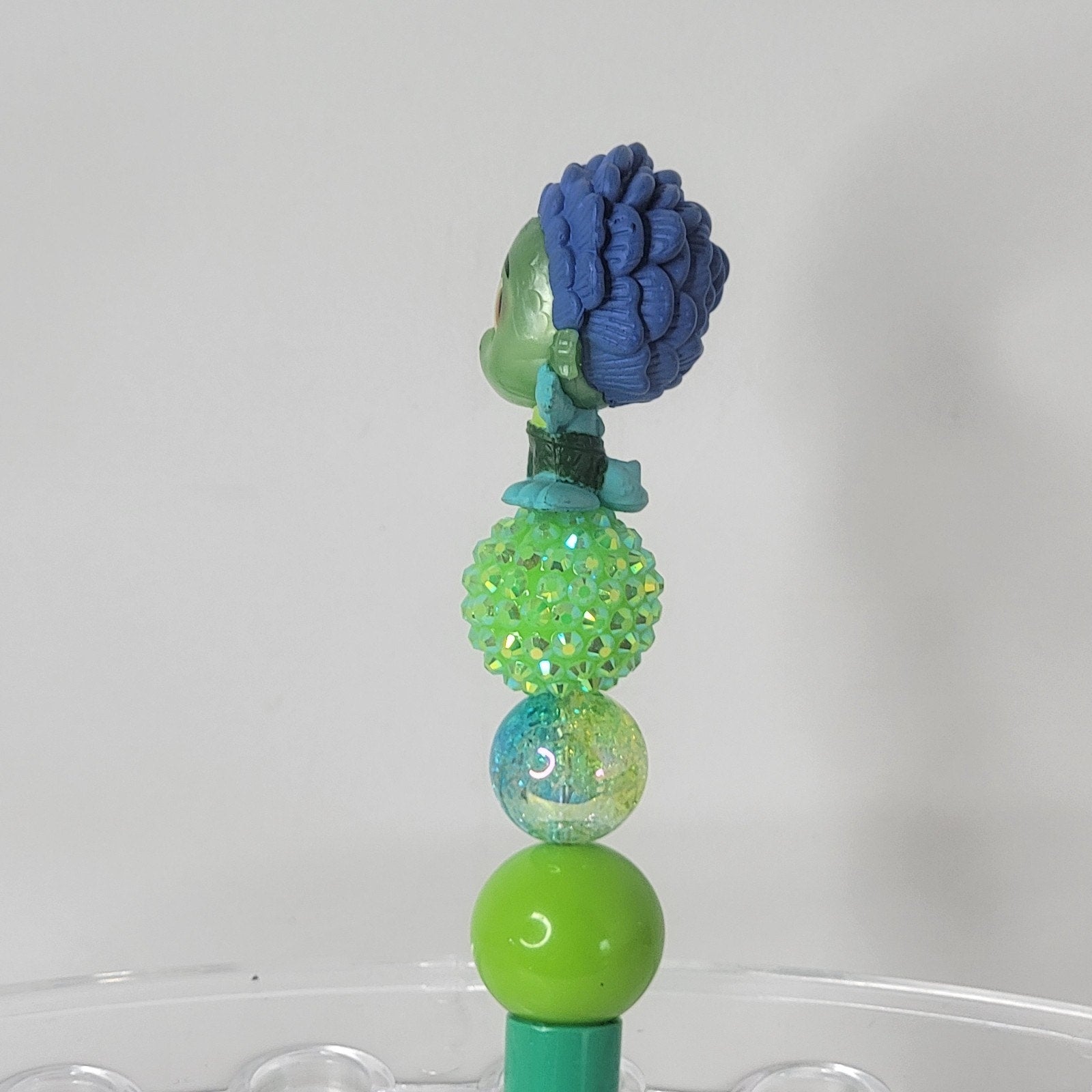 Disney Pixar Luca Sea Monster Doorables Pen Handmade Beaded Ocean Gift Display
