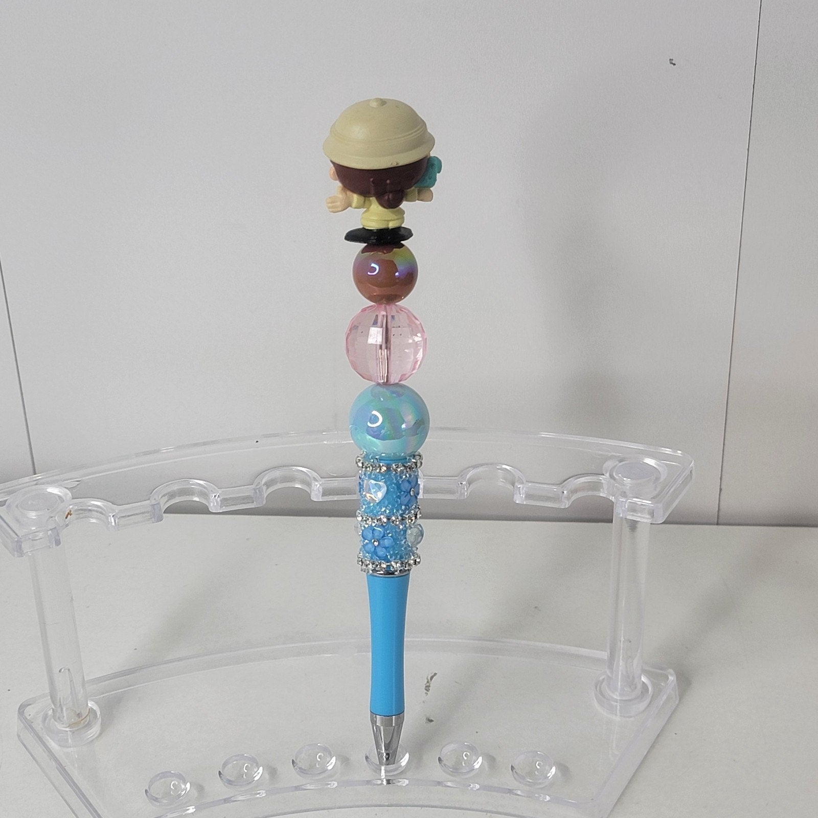 Disney Pixar Up Young Ellie Doorables Pen Handmade Beaded Stationery Gift