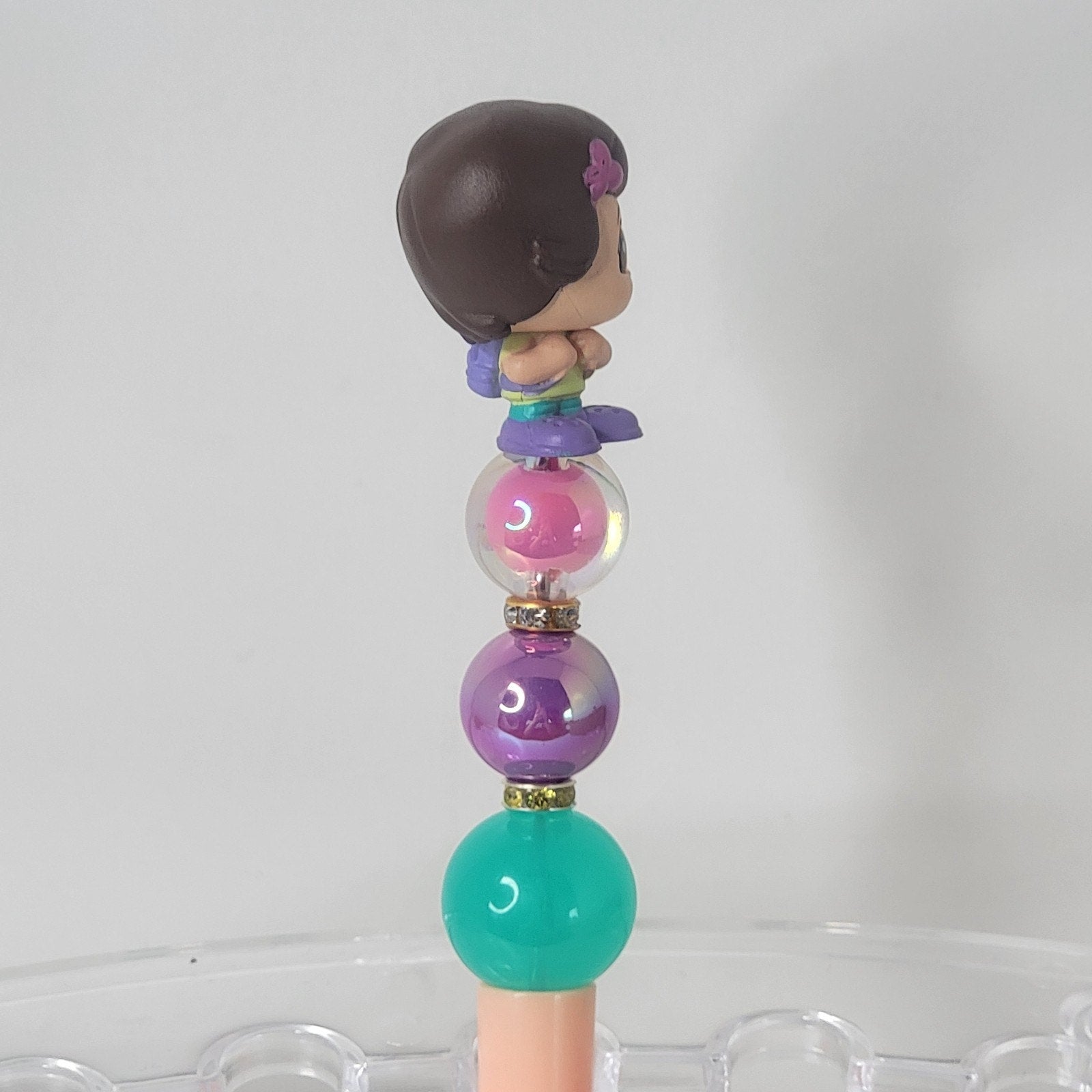 Disney Pixar Toy Story Bonnie Doorables Pen Handmade Beaded Girl Gift Display