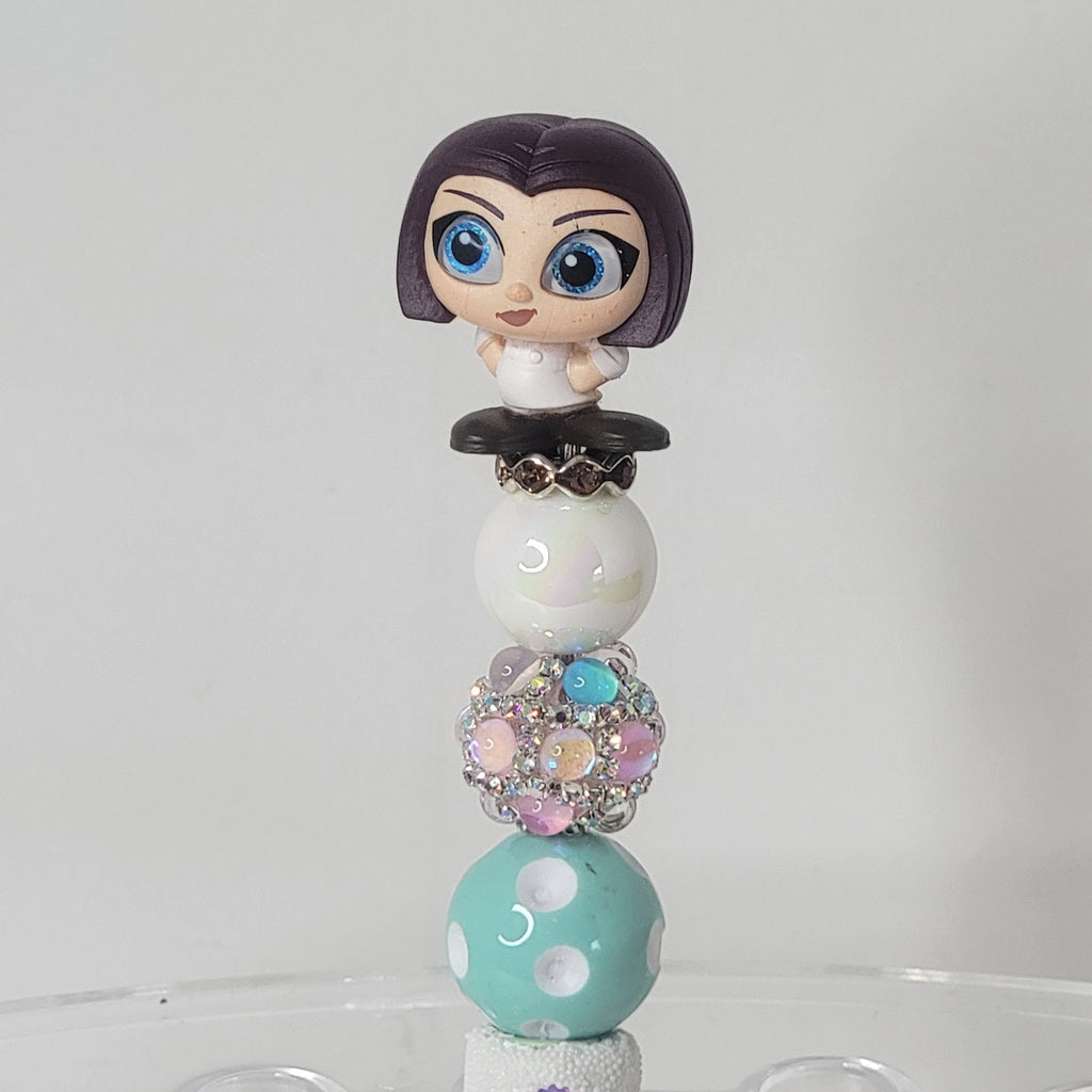 Disney Pixar Ratatouille Colette Doorables Pen Handmade Beaded Chef Gift Display