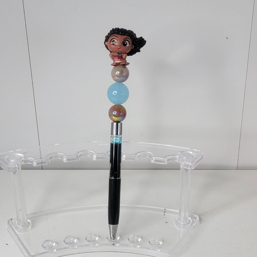 Disney Doorables Beaded Pen Moana from Moana 2 Movie Snowglobe Base Moving Water