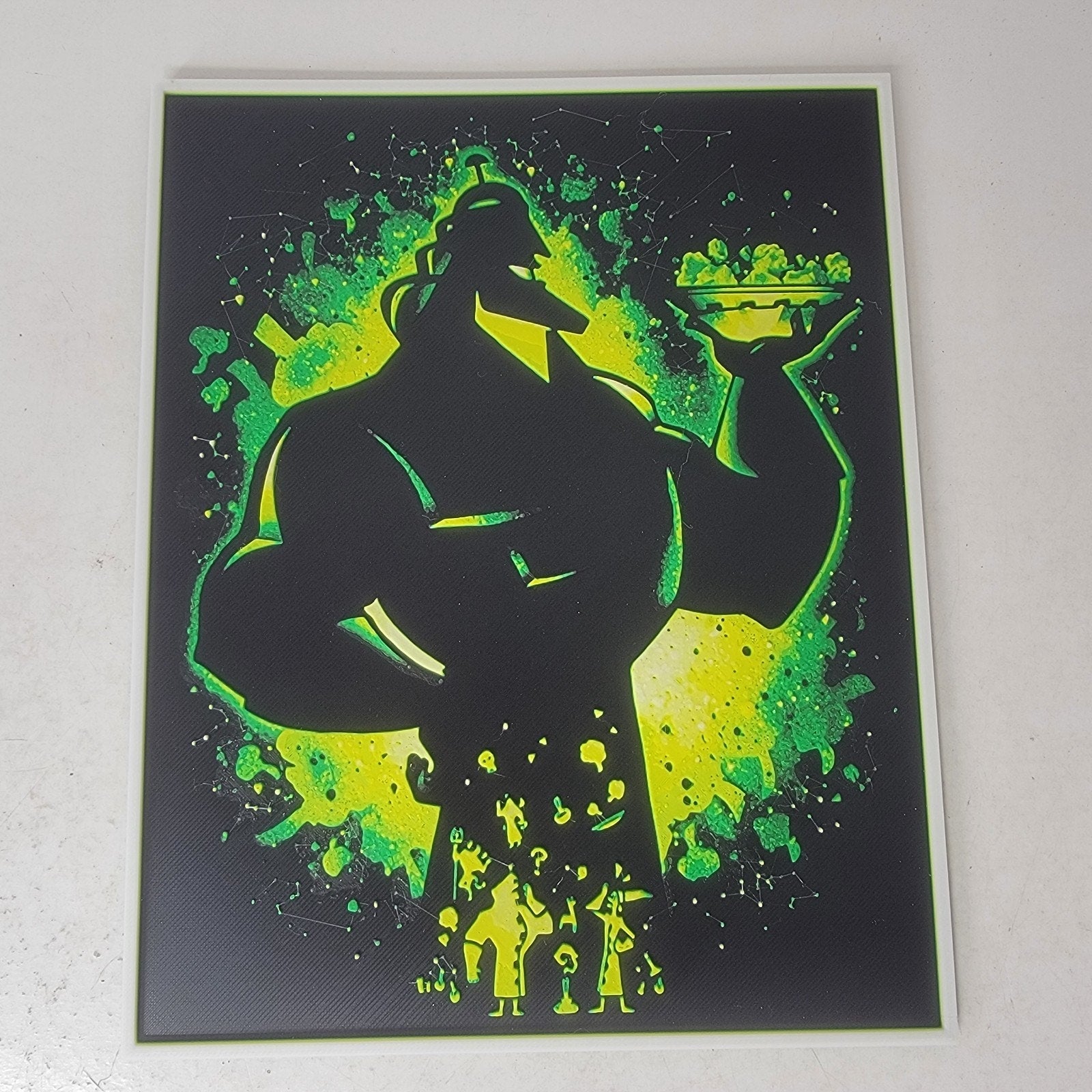3D Printed Kronk Silhouette Wall Art Plaque By LMP Creations Emperors New Groove