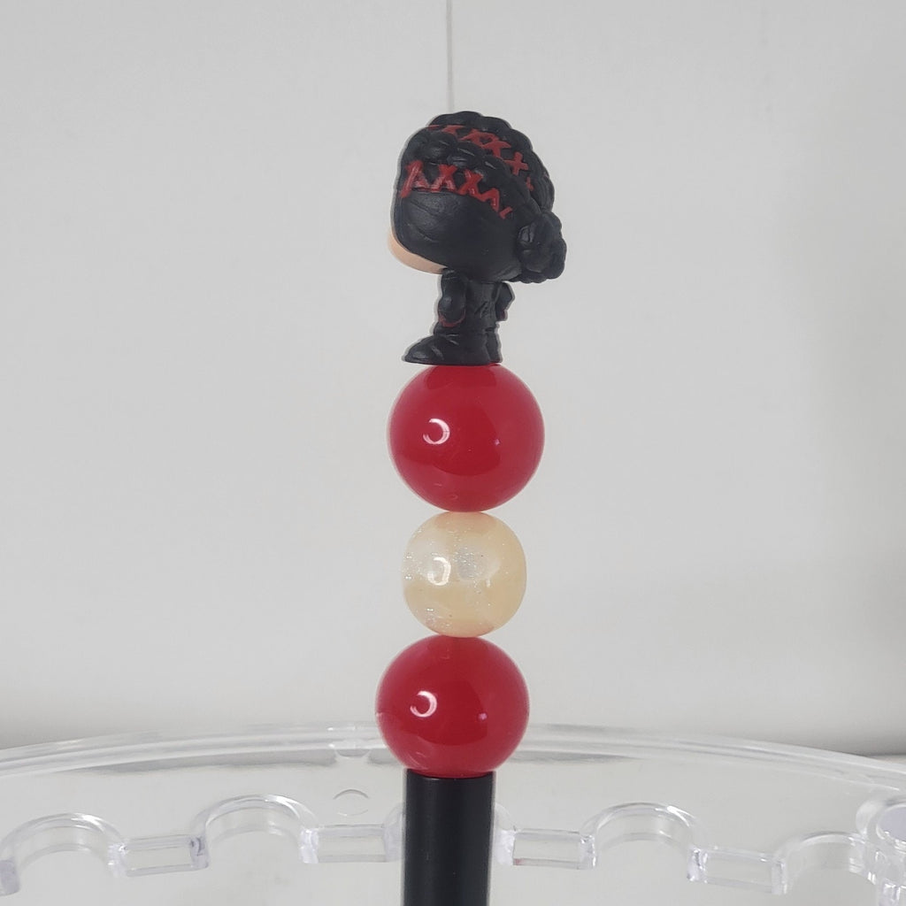 Fennec Shand Beaded Pen Star Wars Disney Doorables Handmade Black Ink Topper
