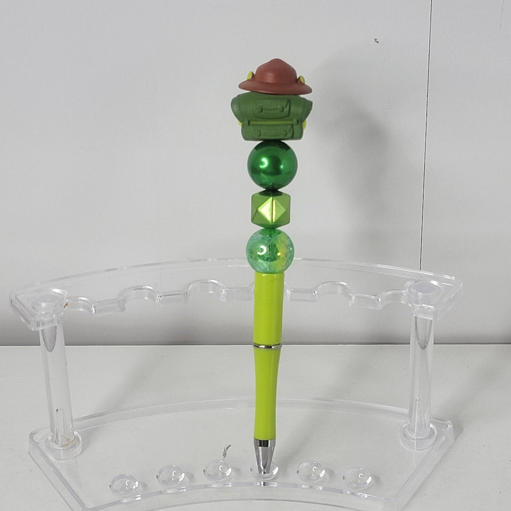 Disney Doorables Beaded Pen Mike Wazowski from Monsters Inc Camping Boy Scout