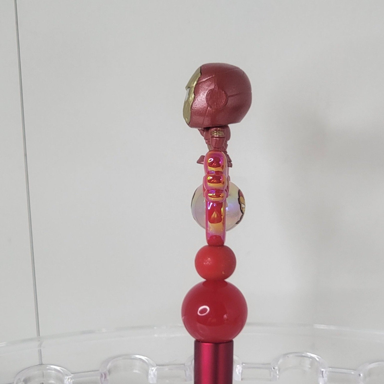 Iron Man Disneyana Pen Red Plastic 7.5in Marvel Collectible