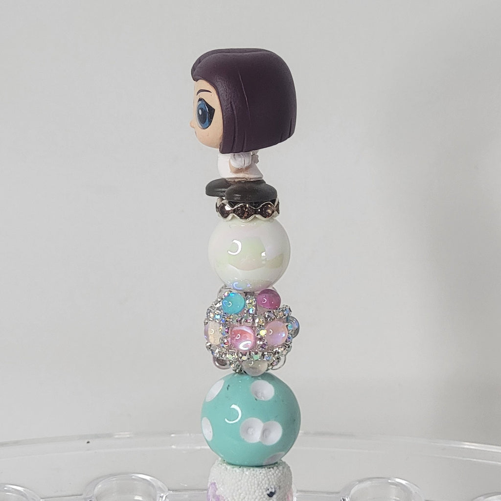 Disney Pixar Ratatouille Colette Doorables Pen Handmade Beaded Chef Gift Display