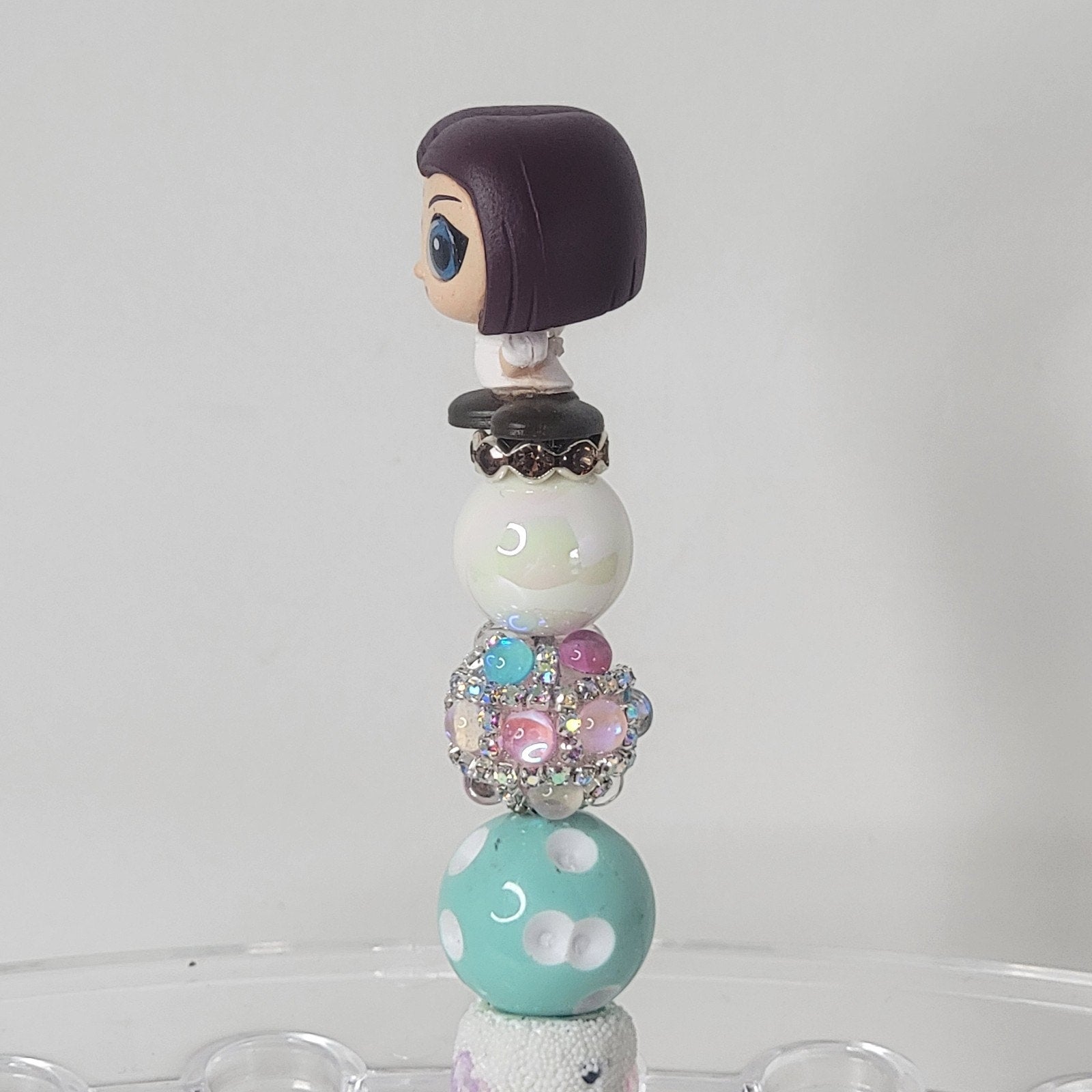 Disney Pixar Ratatouille Colette Doorables Pen Handmade Beaded Chef Gift Display
