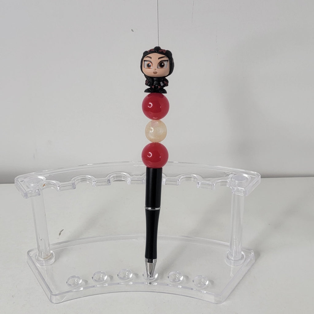Fennec Shand Beaded Pen Star Wars Disney Doorables Handmade Black Ink Topper