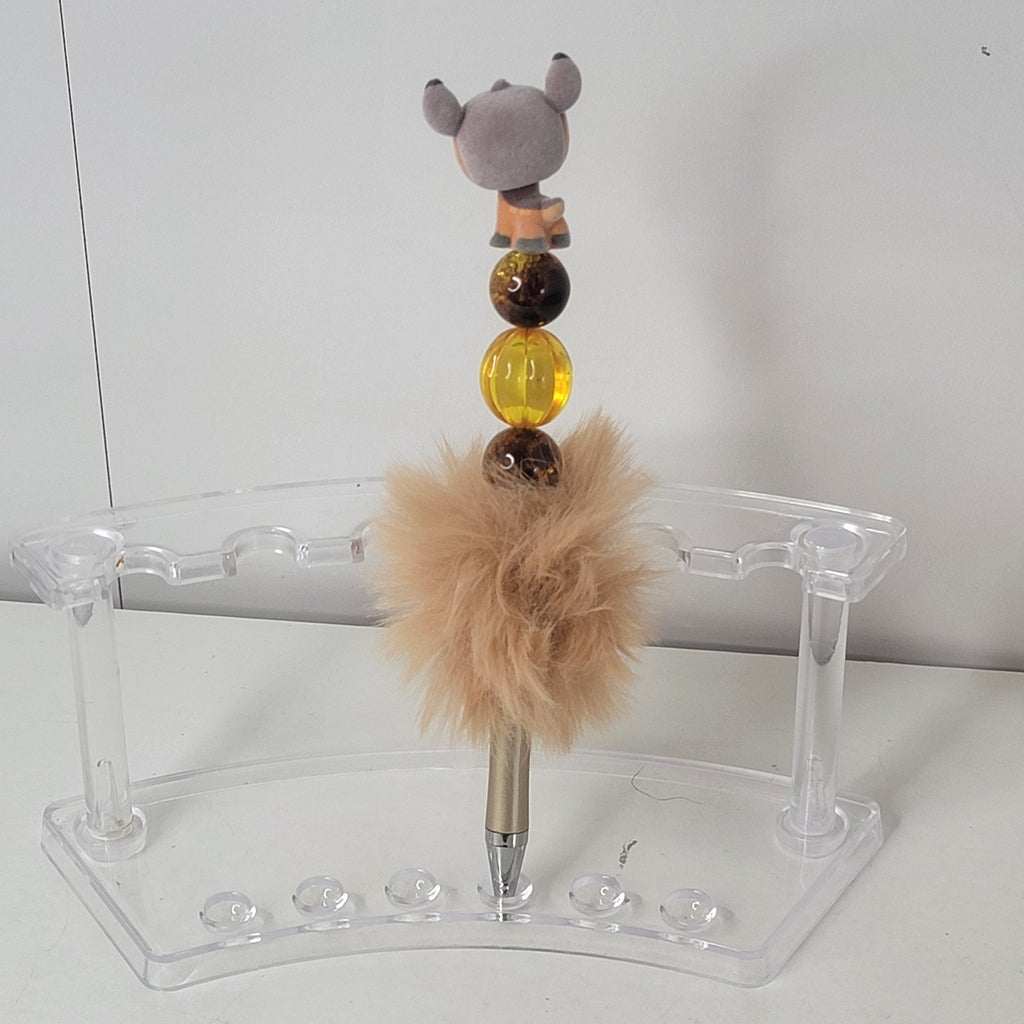 Disney Bambi Doorables Pen Handmade Beaded Woodland Deer Gift Display Feather