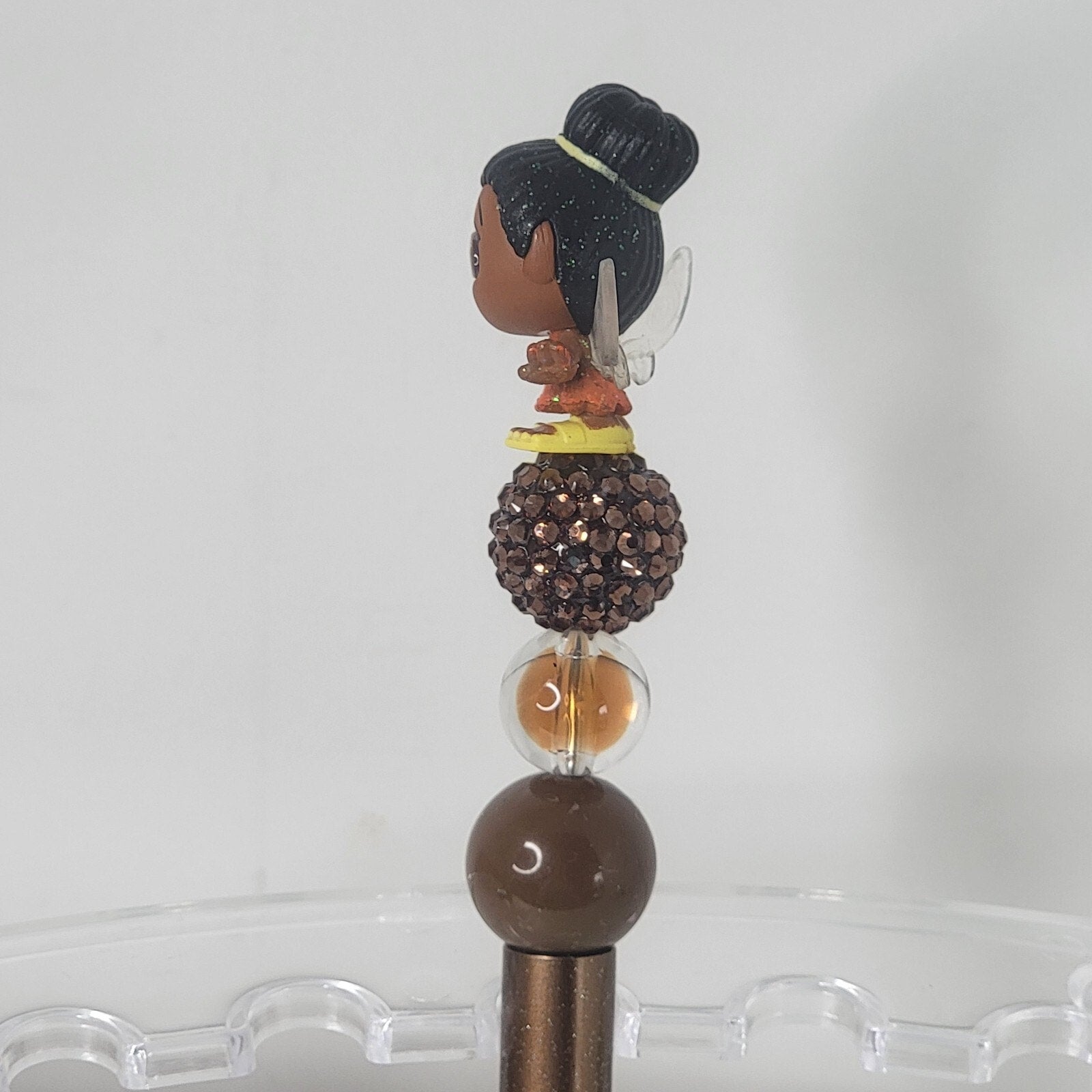 Disney Doorables Beaded Pen Iridessa from Fairies Pixie Hollow Brown Base