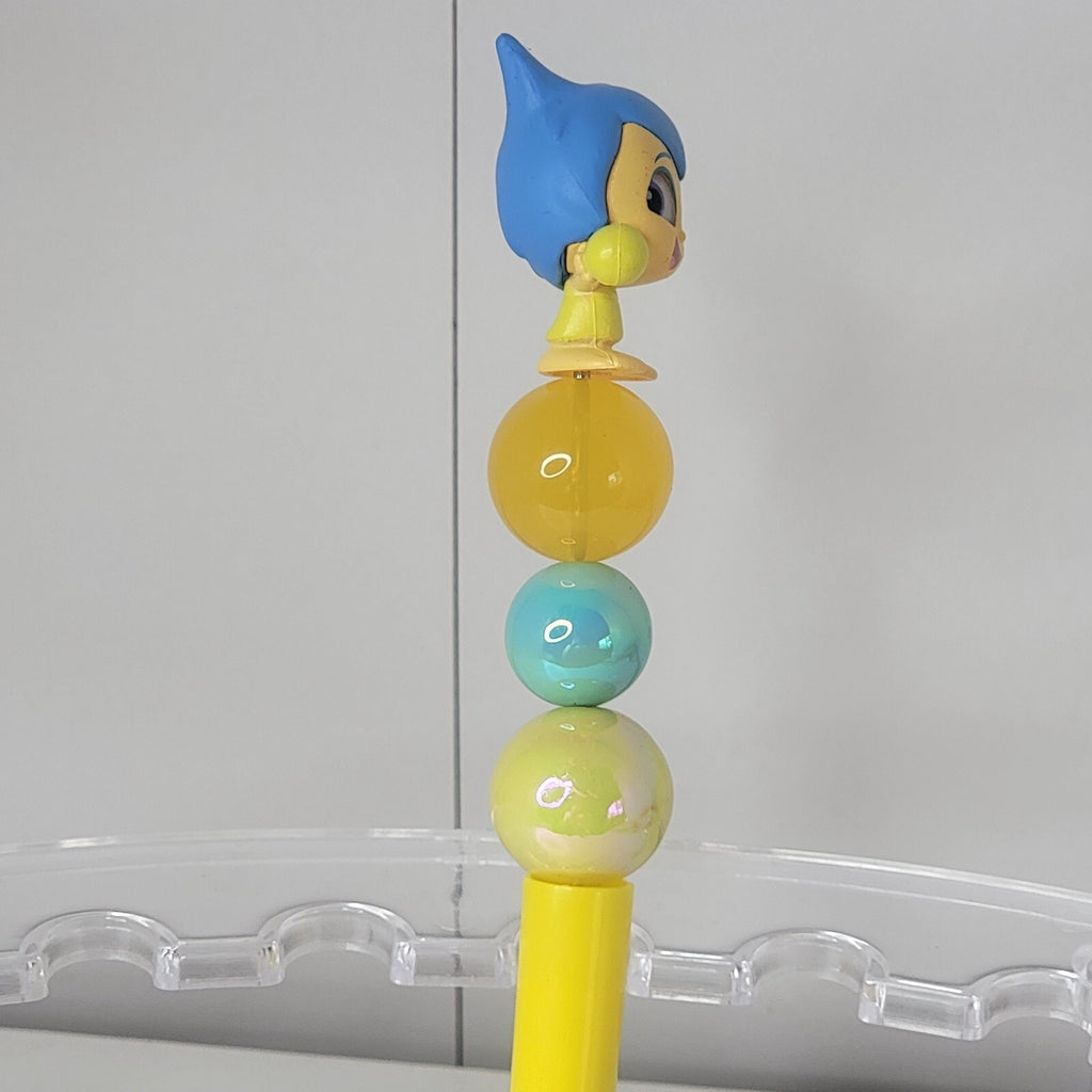 Disney Doorables Beaded Pen Joy from Inside Out 2 Movie Yellow Base