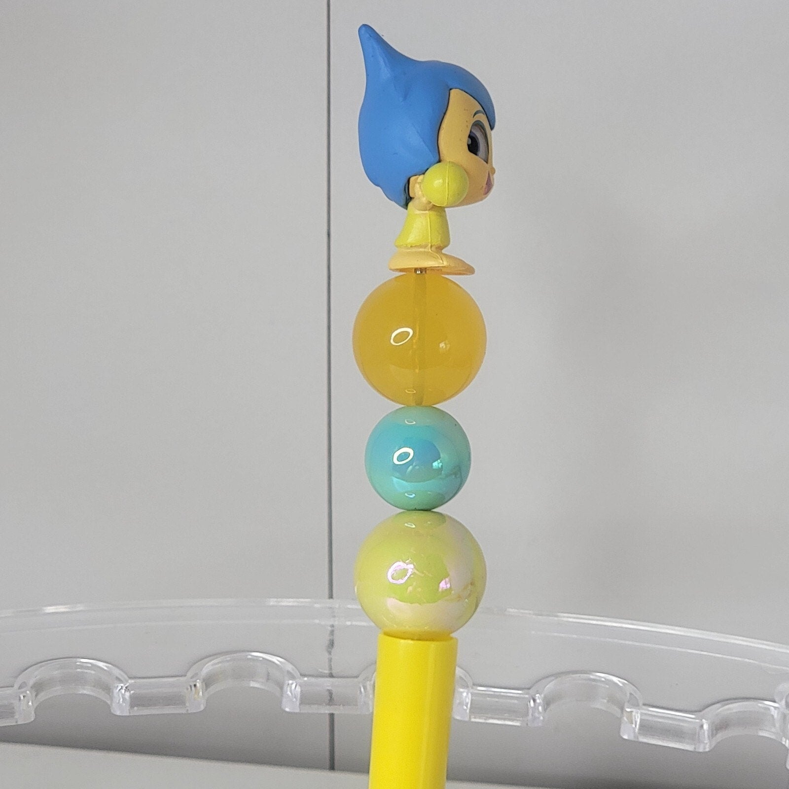 Disney Doorables Beaded Pen Joy from Inside Out 2 Movie Yellow Base
