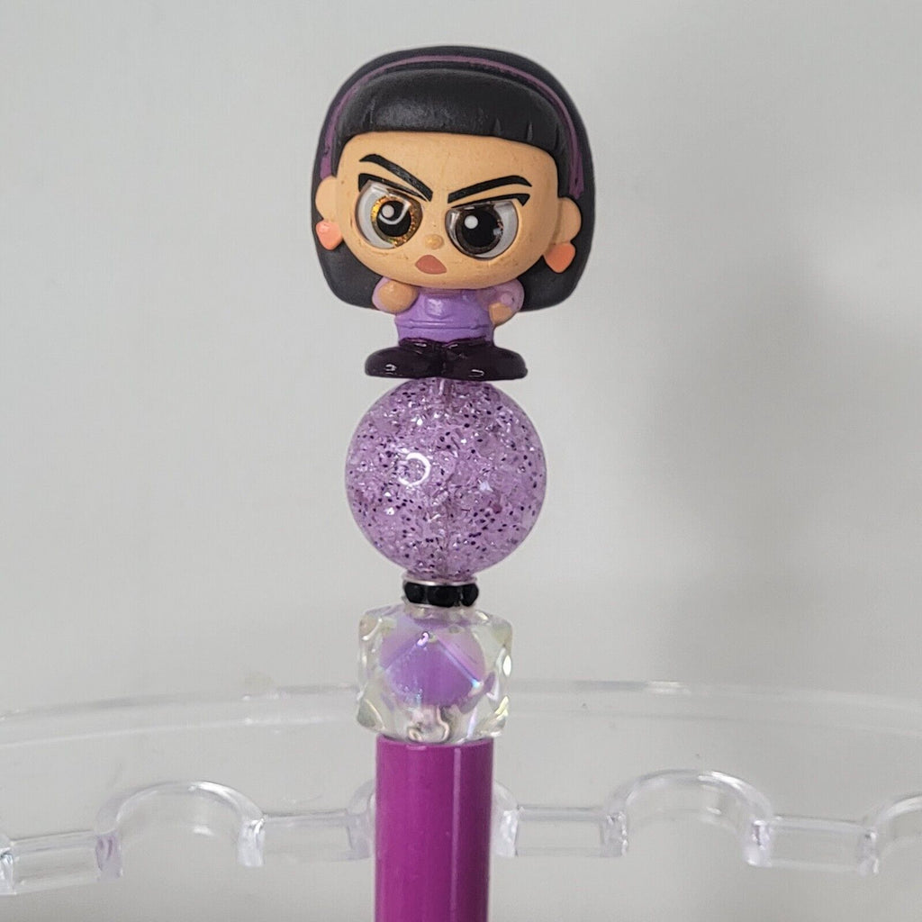 Disney Doorables Beaded Pen Abby from Turning Red Movie Angry Girl