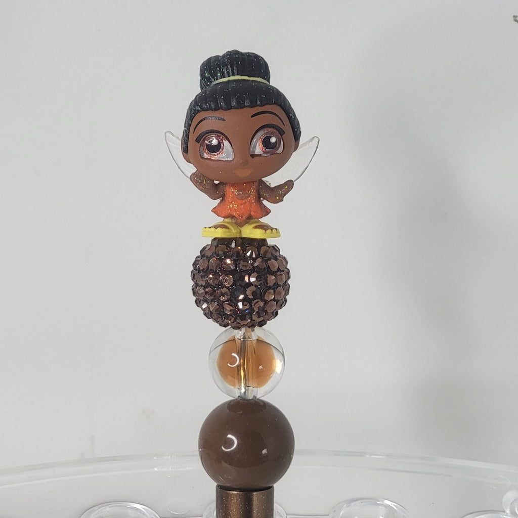 Disney Doorables Beaded Pen Iridessa from Fairies Pixie Hollow Brown Base