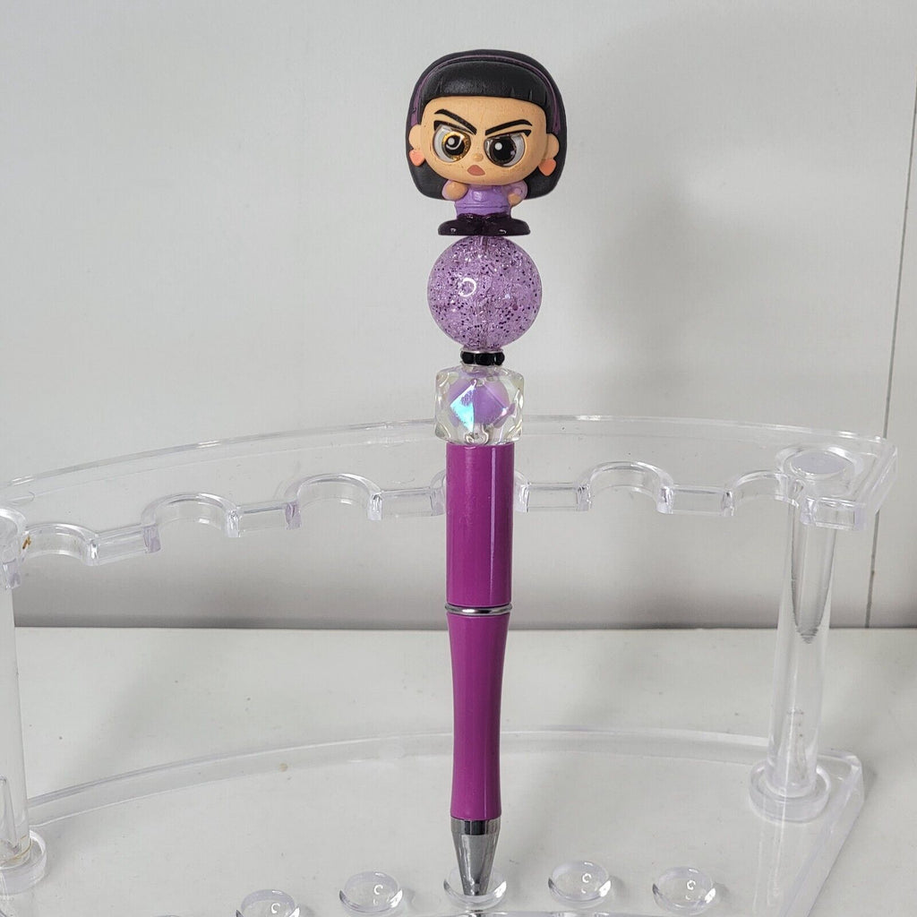 Disney Doorables Beaded Pen Abby from Turning Red Movie Angry Girl