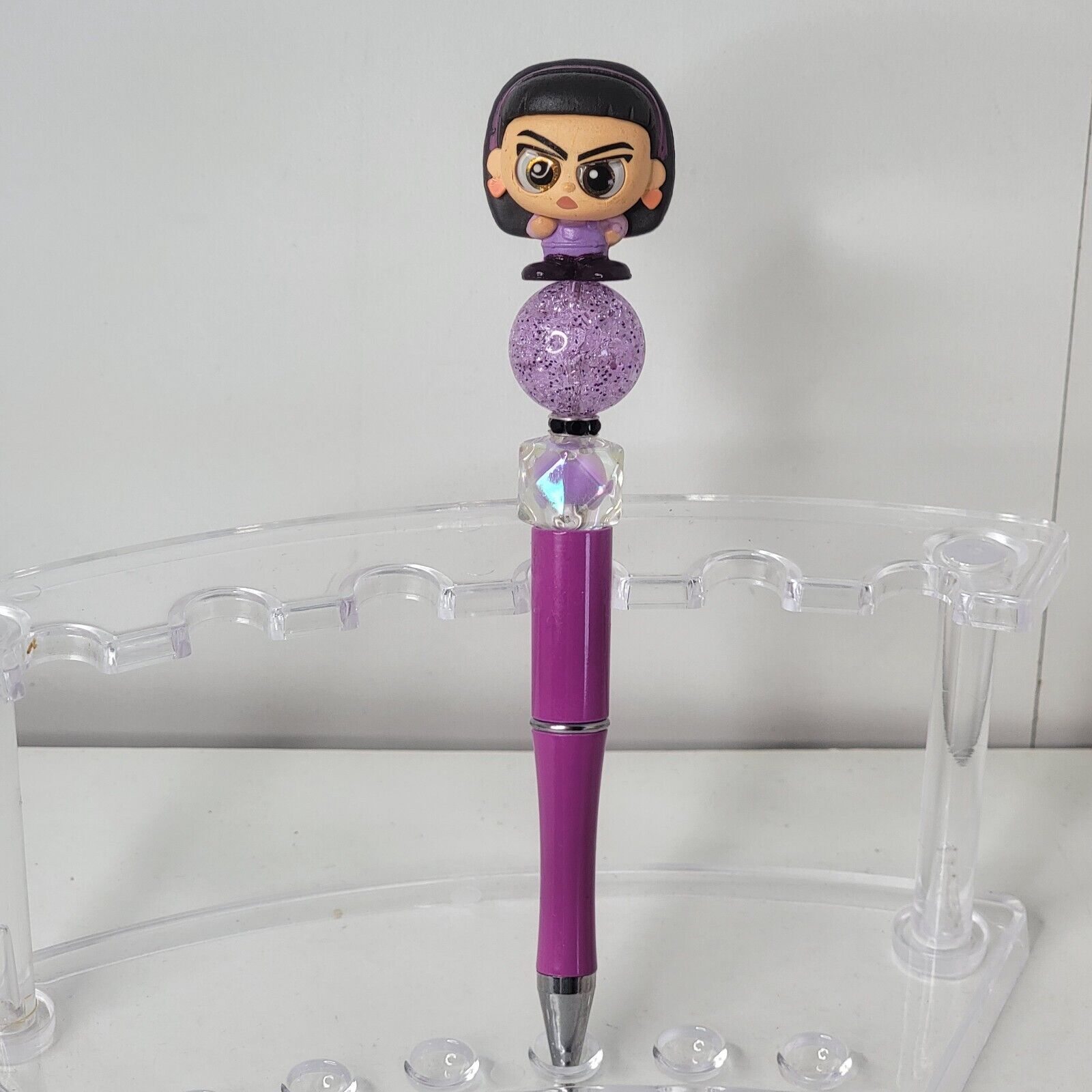 Disney Doorables Beaded Pen Abby from Turning Red Movie Angry Girl